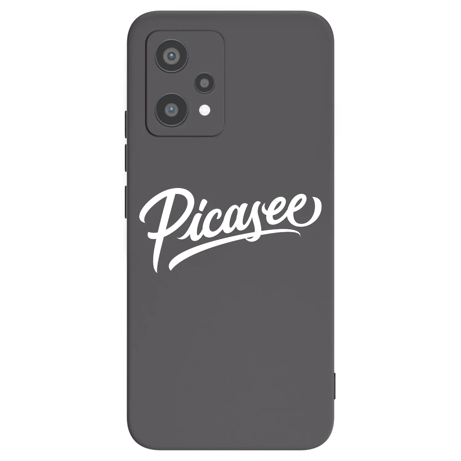 Picasee crna silikonska maskica za Realme 9 Pro 5G - Picasee - old logo - white