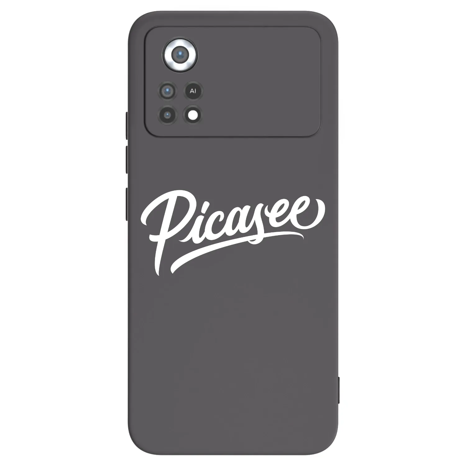 Picasee crna silikonska maskica za Xiaomi Poco X4 Pro 5G - Picasee - old logo - white
