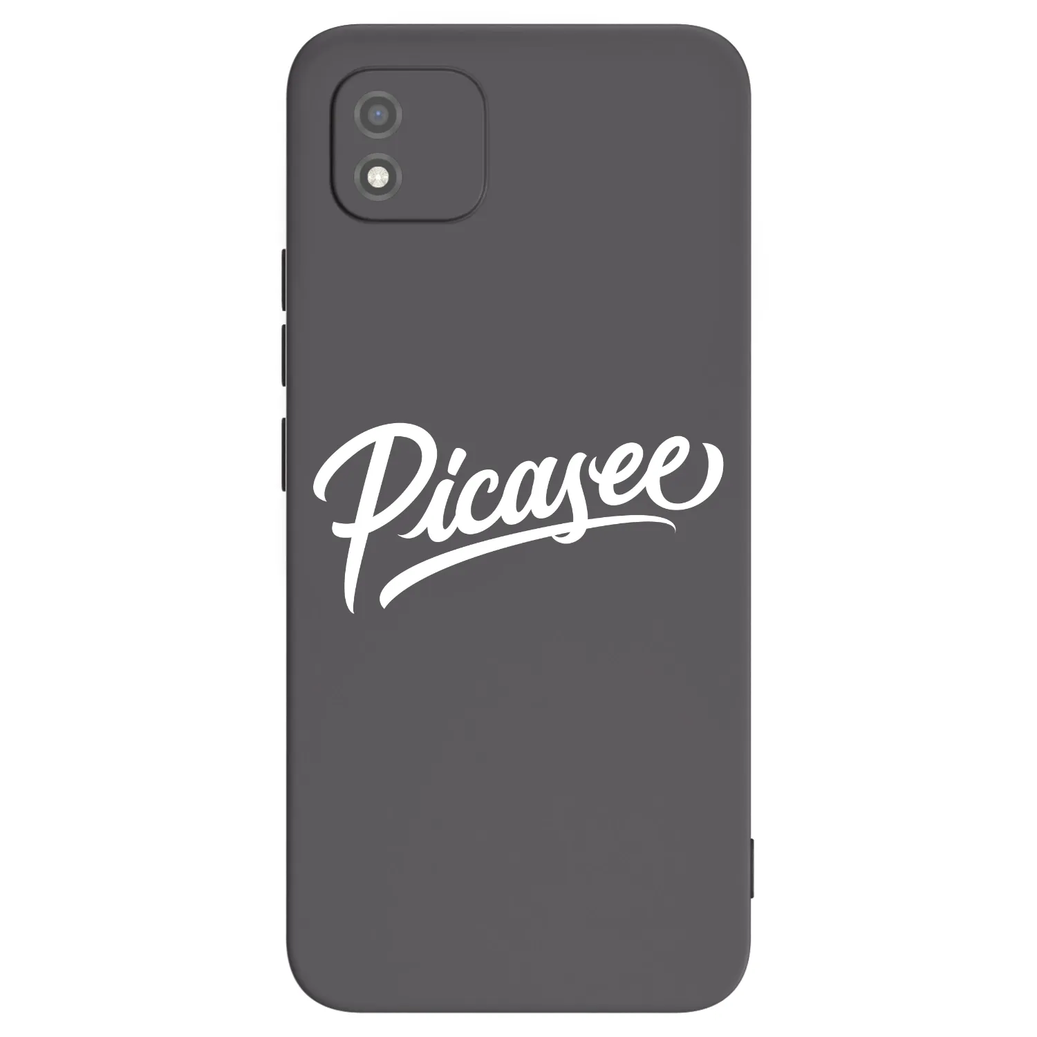 Picasee crna silikonska maskica za Realme C11 (2021) - Picasee - old logo - white