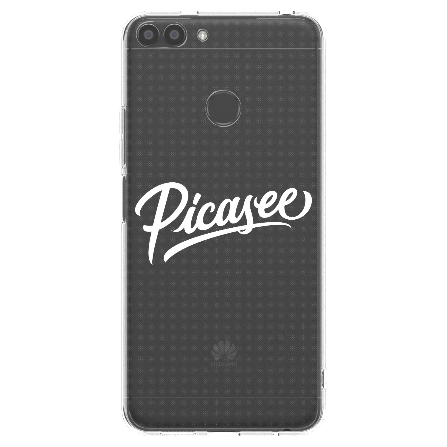 Picasee silikonska prozirna maskica za Huawei P Smart - Picasee - old logo - white
