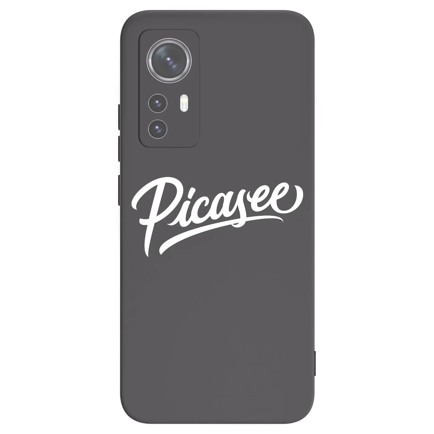 Picasee crna silikonska maskica za Xiaomi 12X - Picasee - old logo - white