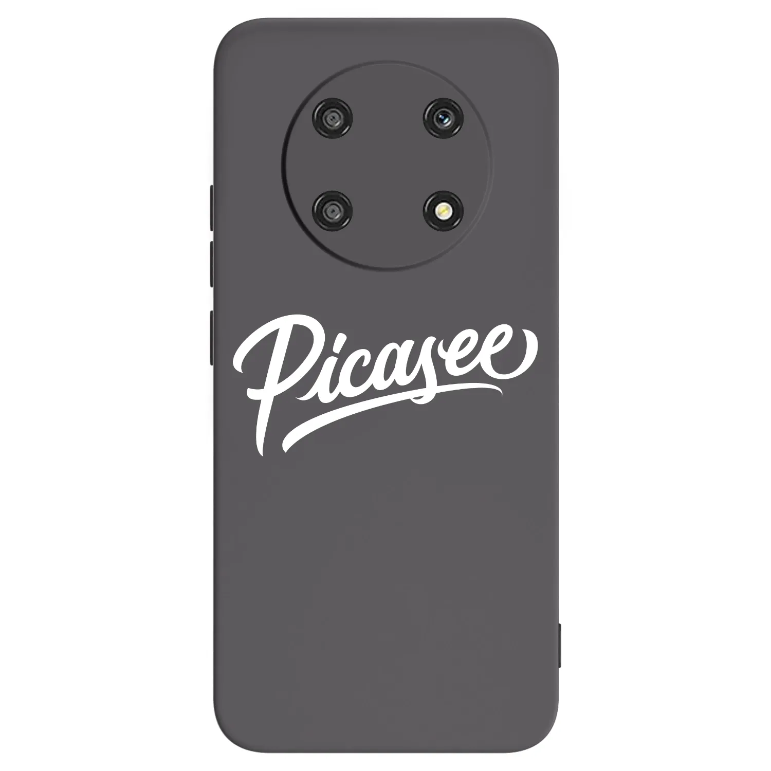 Picasee crna silikonska maskica za Honor Magic4 Lite 5G - Picasee - old logo - white