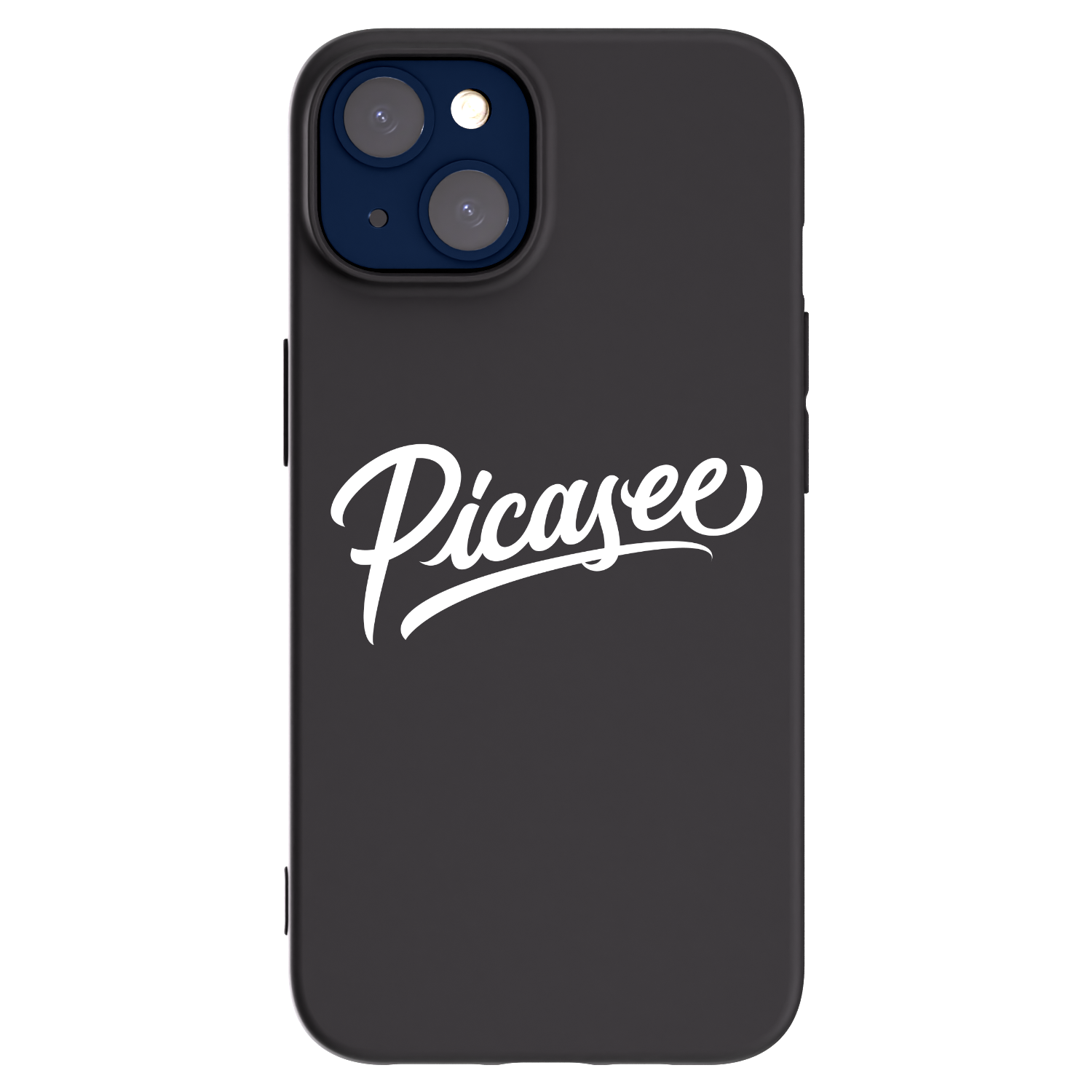 Picasee crna silikonska maskica za Apple iPhone 14 - Picasee - old logo - white