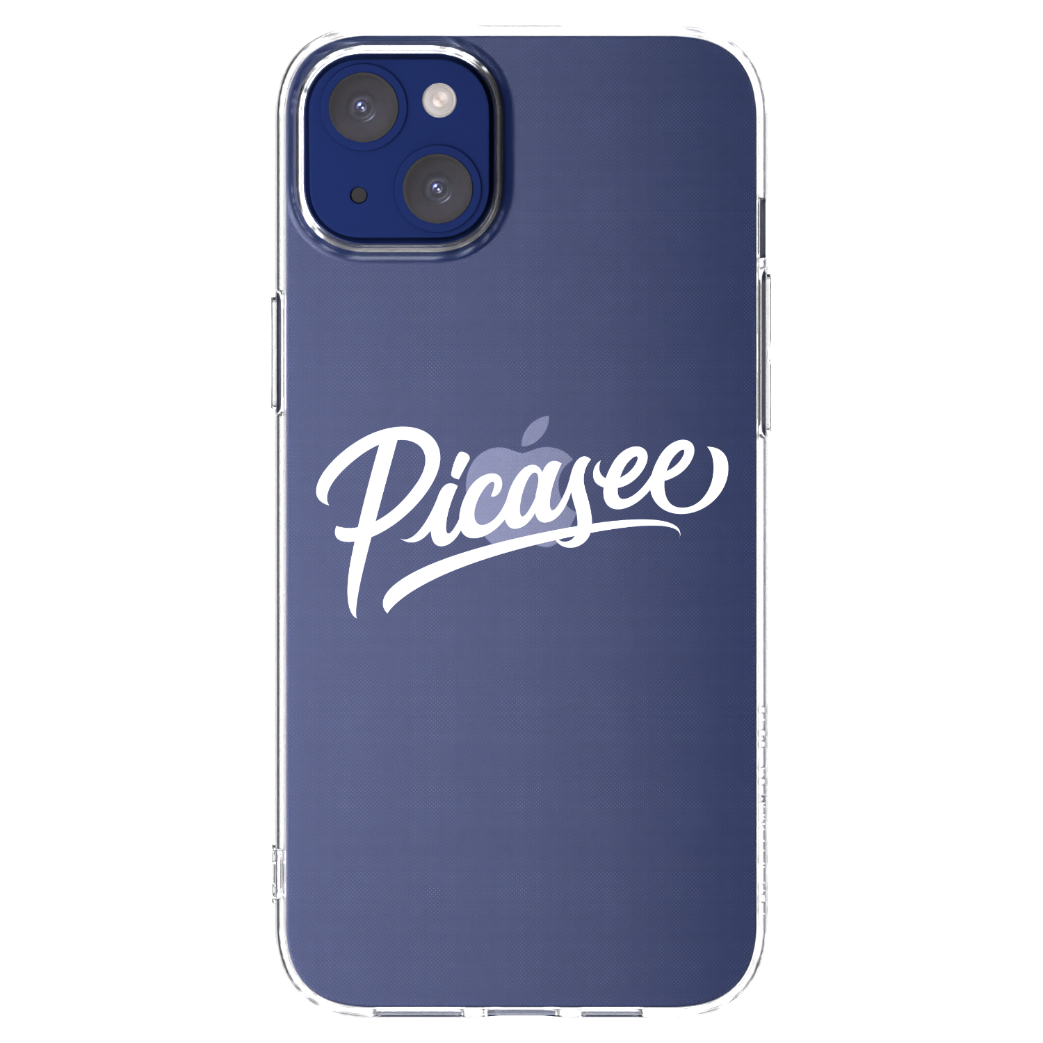 Picasee silikonska prozirna maskica za Apple iPhone 14 Plus - Picasee - old logo - white
