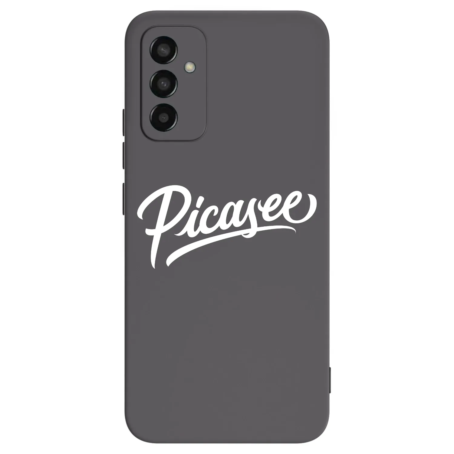 Picasee crna silikonska maskica za Samsung Galaxy M13 M135F - Picasee - old logo - white