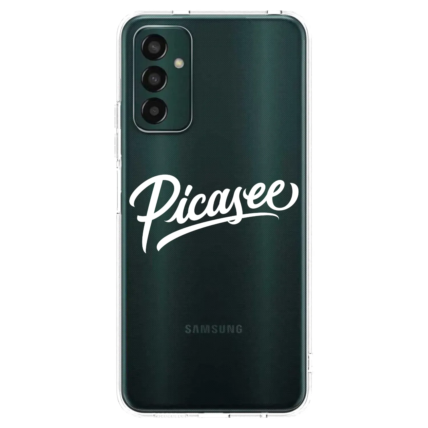 Picasee silikonska prozirna maskica za Samsung Galaxy M13 M135F - Picasee - old logo - white