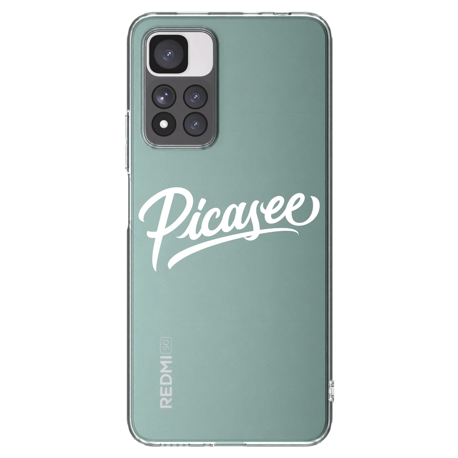 Picasee silikonska prozirna maskica za Xiaomi Redmi Note 11 Pro+ 5G - Picasee - old logo - white