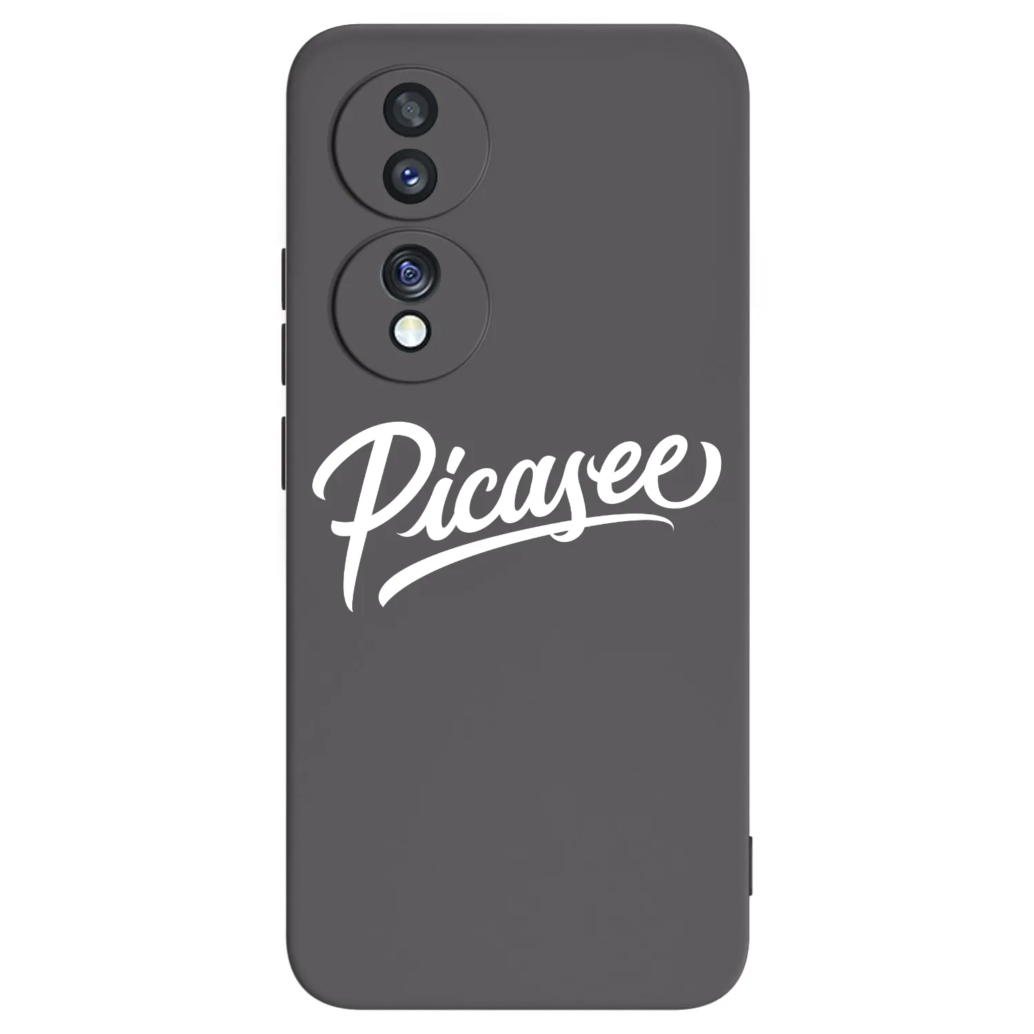 Picasee crna silikonska maskica za Honor 70 - Picasee - old logo - white