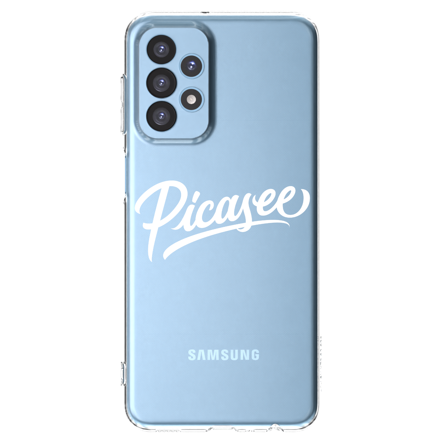 Picasee silikonska prozirna maskica za Samsung Galaxy A23 A235F 4G - Picasee - old logo - white