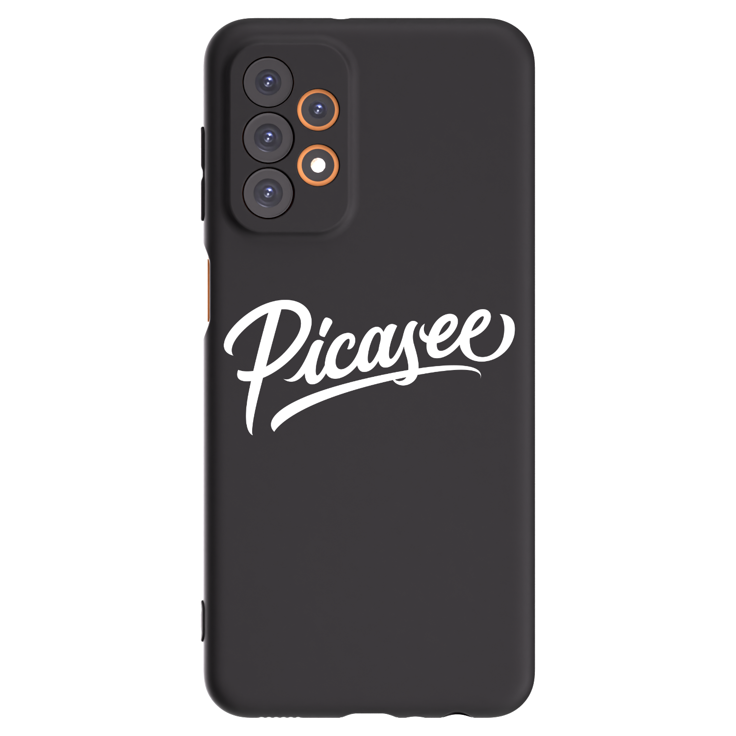 Picasee crna silikonska maskica za Samsung Galaxy A23 A236B 5G - Picasee - old logo - white