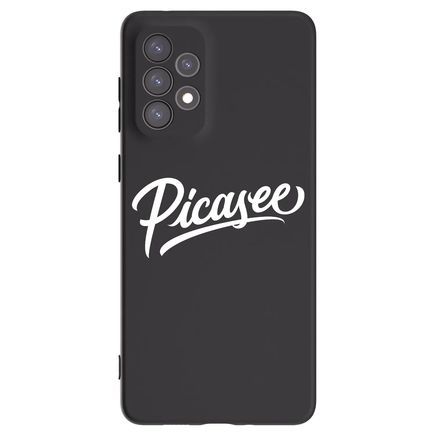Picasee crna silikonska maskica za Samsung Galaxy A73 5G - Picasee - old logo - white