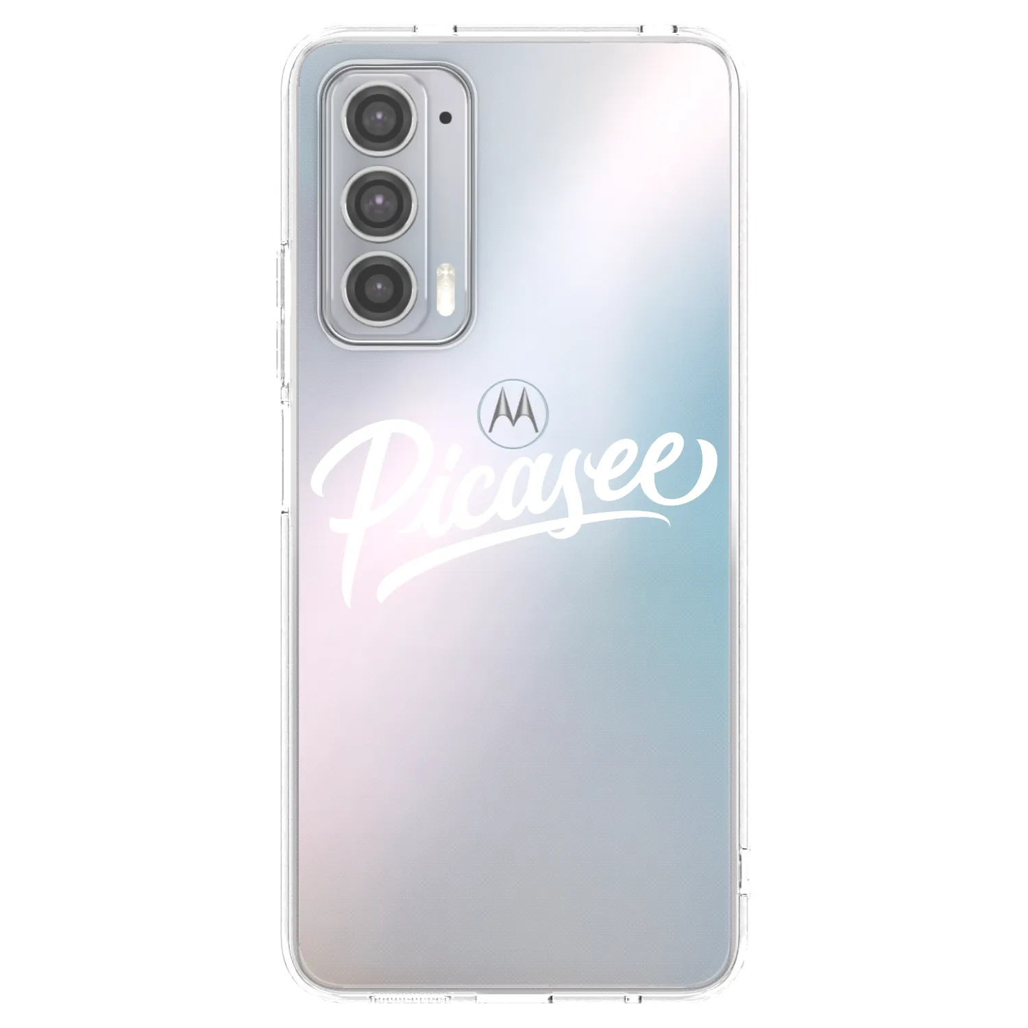Picasee silikonska prozirna maskica za Motorola Edge 20 - Picasee - old logo - white