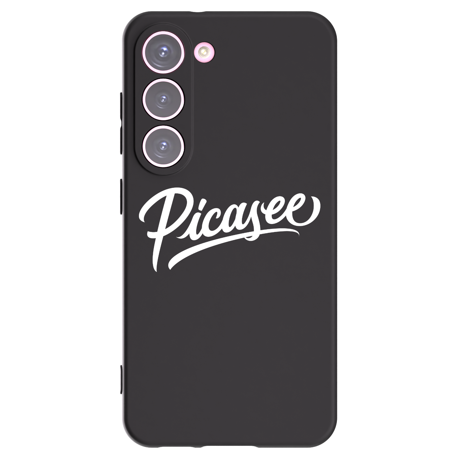 Picasee crna silikonska maskica za Samsung Galaxy S23 5G - Picasee - old logo - white