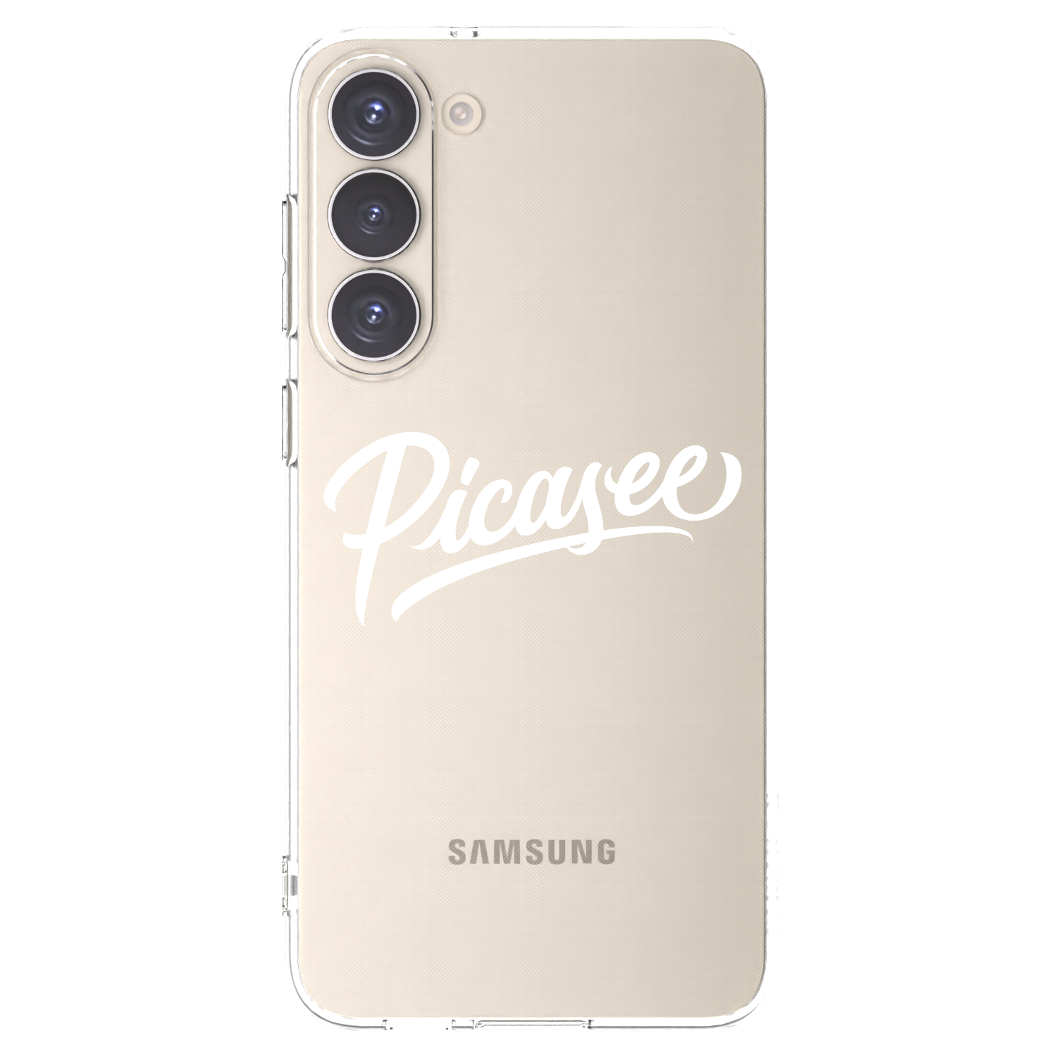 Picasee silikonska prozirna maskica za Samsung Galaxy S23+ 5G - Picasee - old logo - white