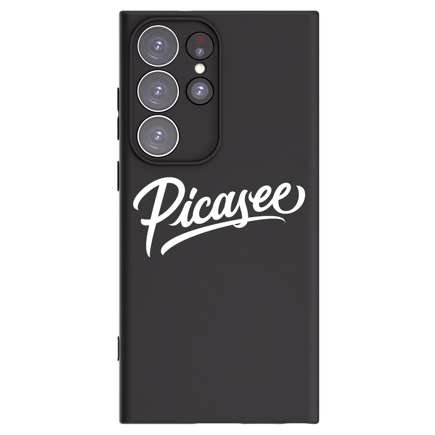 Picasee crna silikonska maskica za Samsung Galaxy S23 Ultra 5G - Picasee - old logo - white