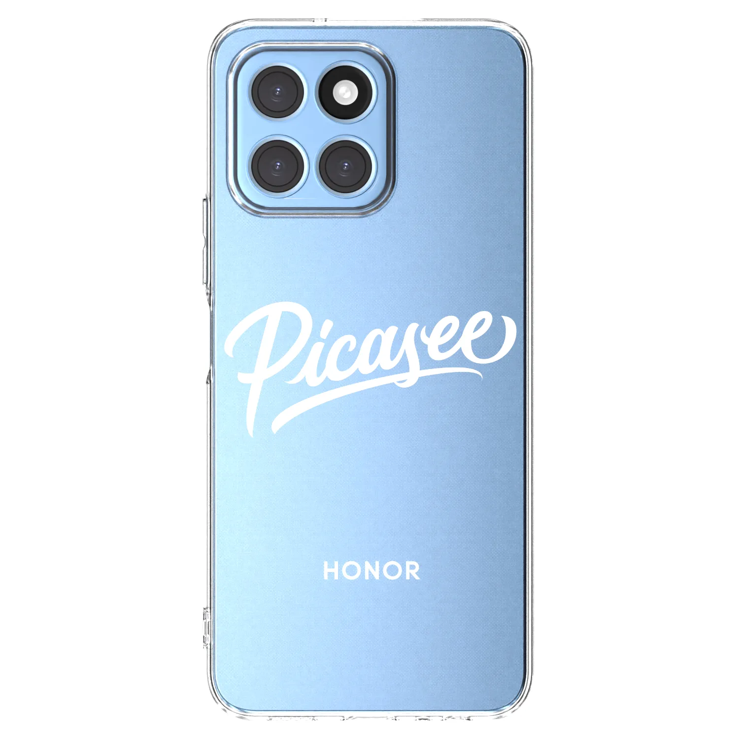 Picasee silikonska prozirna maskica za Honor X8 5G - Picasee - old logo - white