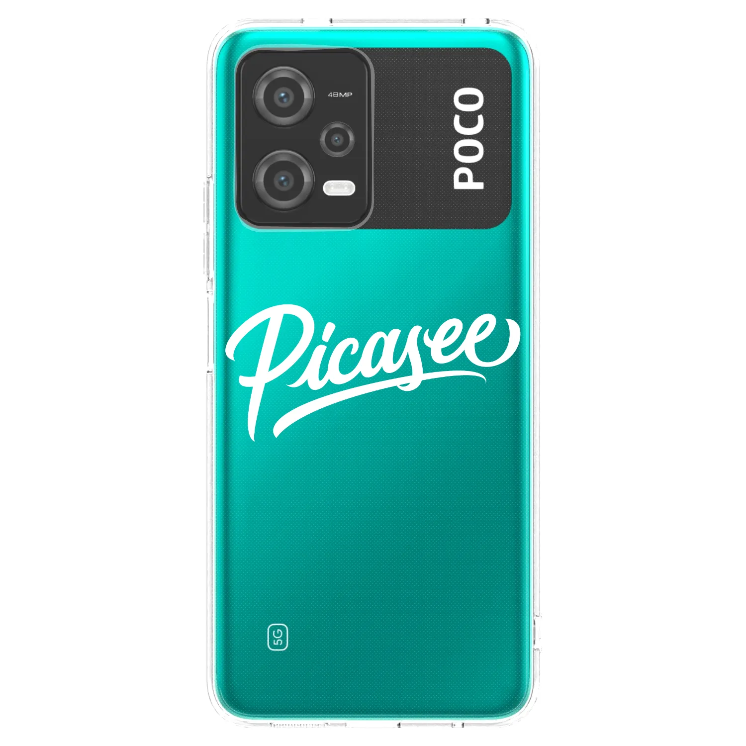 Picasee silikonska prozirna maskica za Xiaomi Poco X5 - Picasee - old logo - white