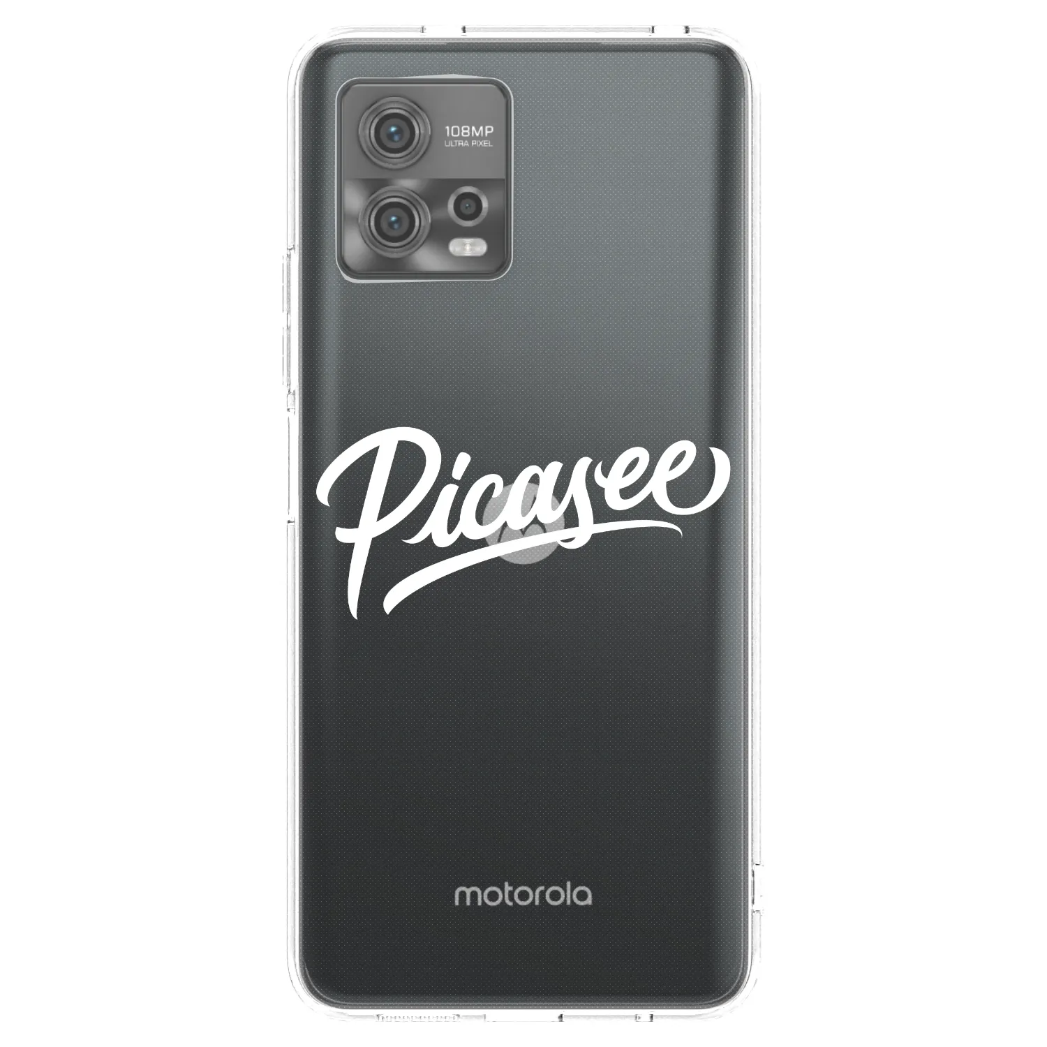 Picasee silikonska prozirna maskica za Motorola Moto G72 - Picasee - old logo - white