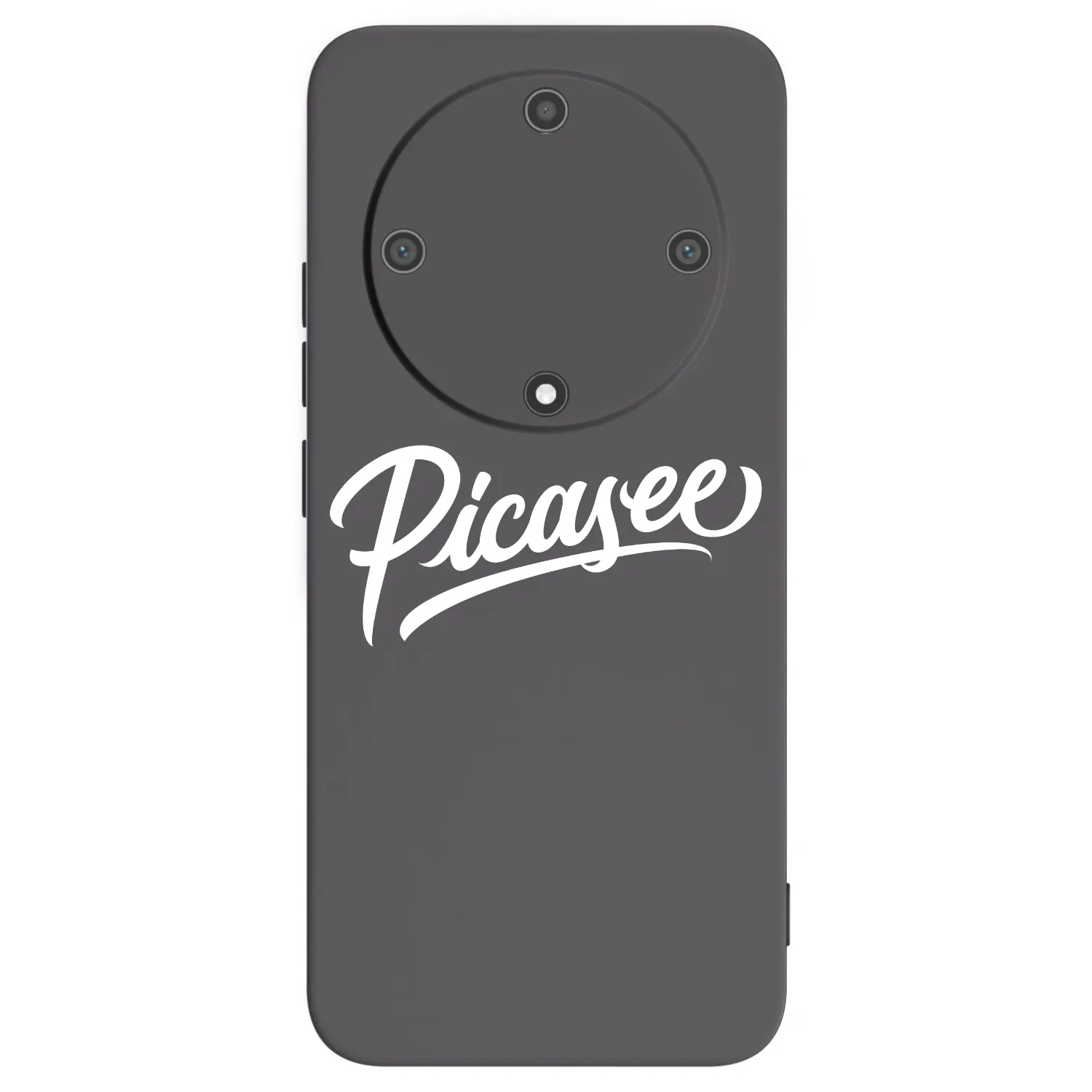 Picasee crna silikonska maskica za Honor Magic5 Lite 5G - Picasee - old logo - white