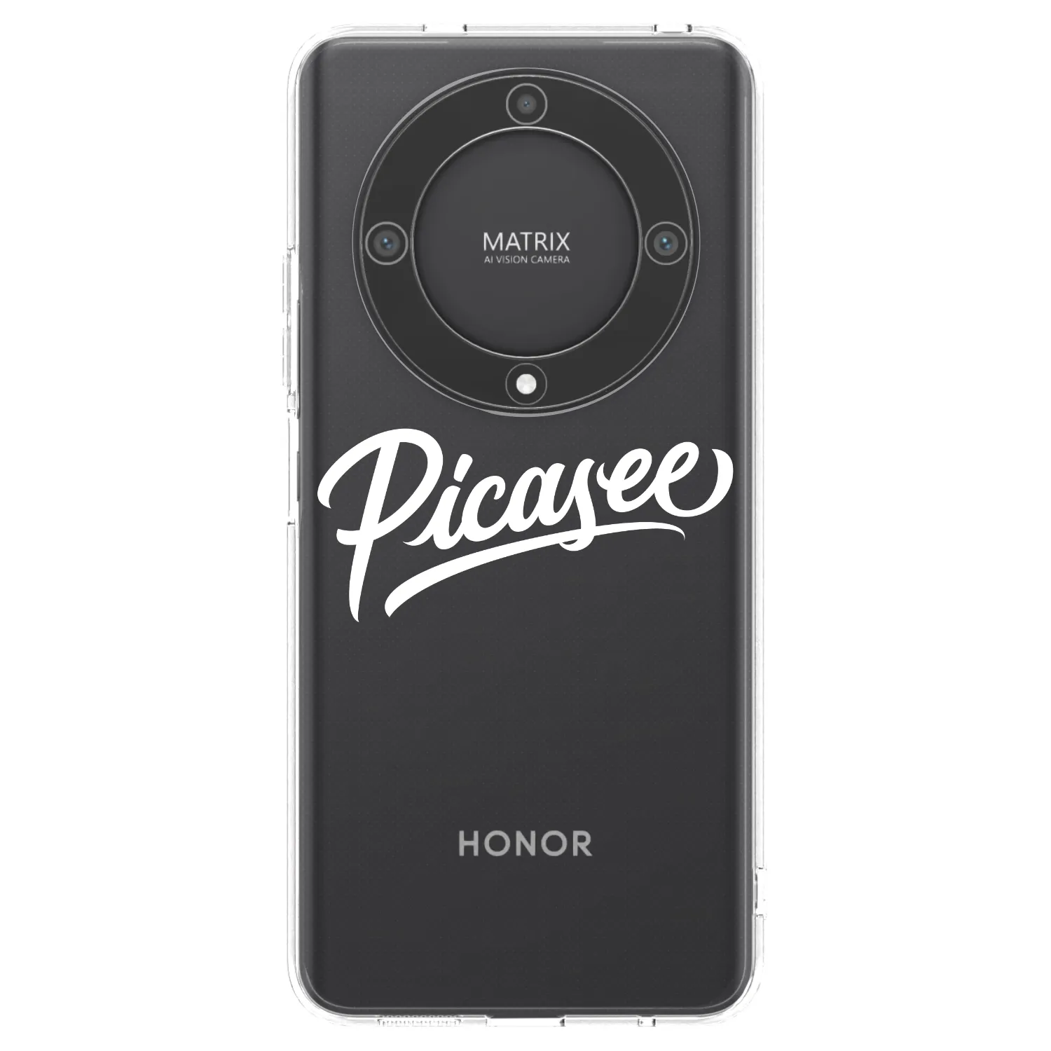 Picasee silikonska prozirna maskica za Honor Magic5 Lite 5G - Picasee - old logo - white