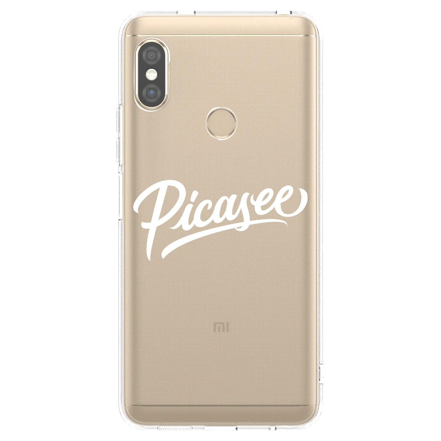 Picasee silikonska prozirna maskica za Xiaomi Redmi Note 5 Global - Picasee - old logo - white