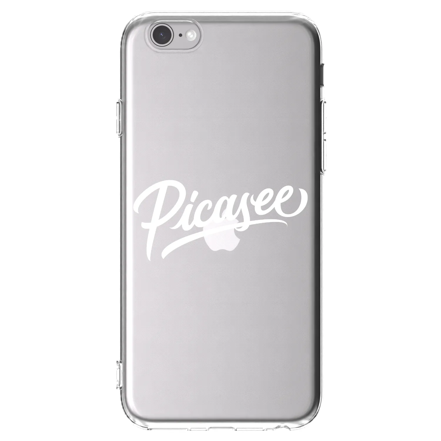 Picasee silikonska prozirna maskica za Apple iPhone 6/6S - Picasee - old logo - white