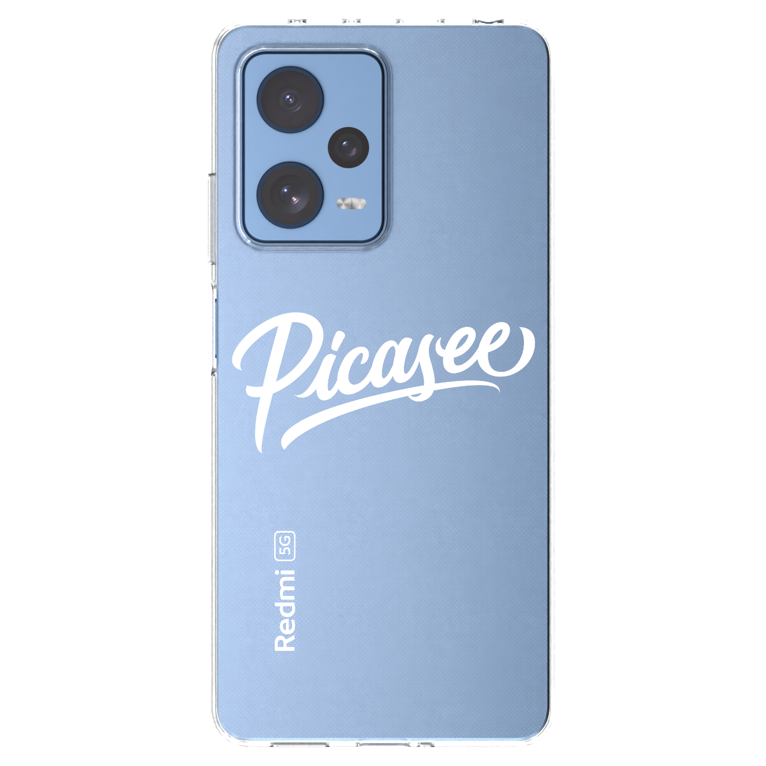 Picasee silikonska prozirna maskica za Xiaomi Redmi Note 12 Pro 5G - Picasee - old logo - white