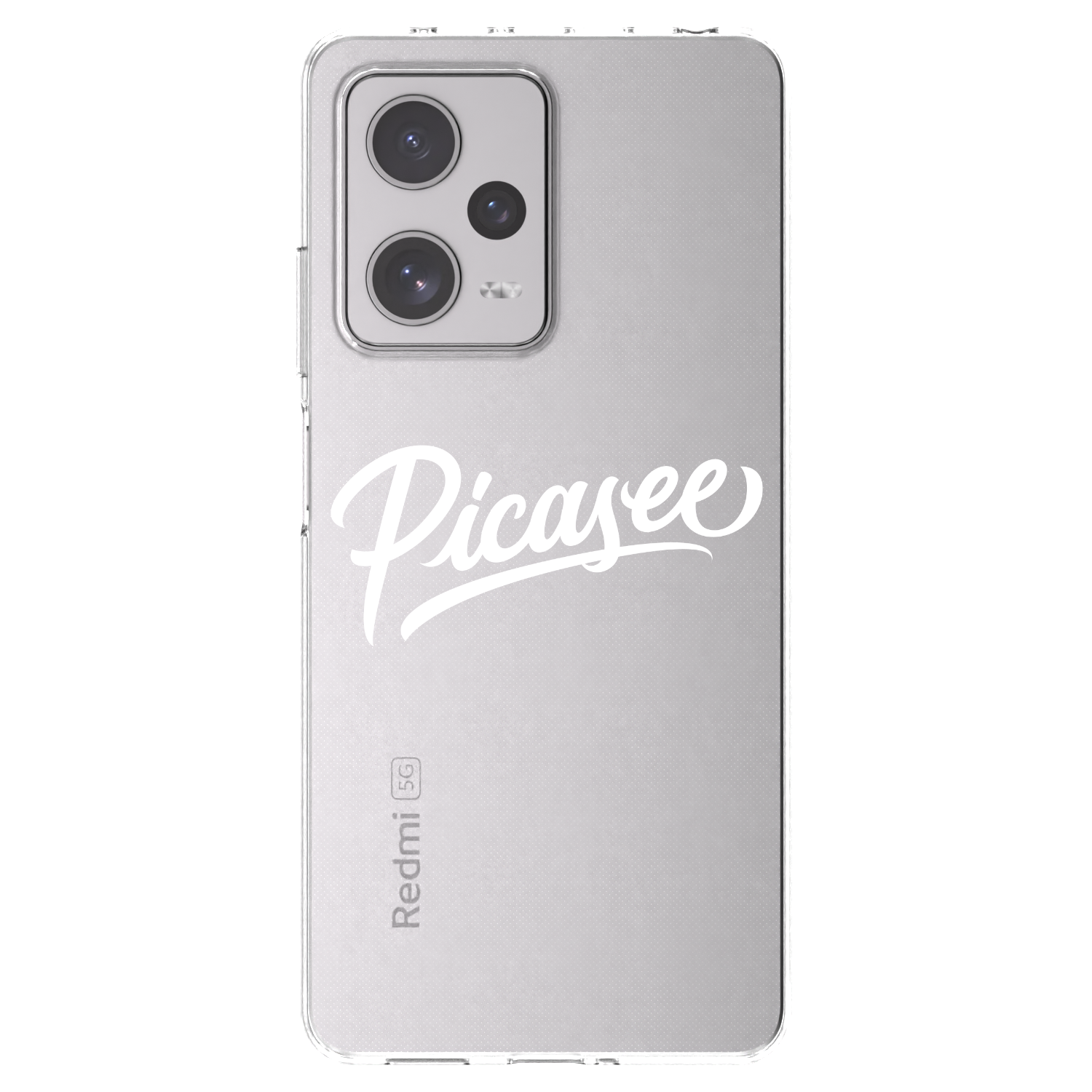 Picasee silikonska prozirna maskica za Xiaomi Redmi Note 12 Pro+ 5G - Picasee - old logo - white