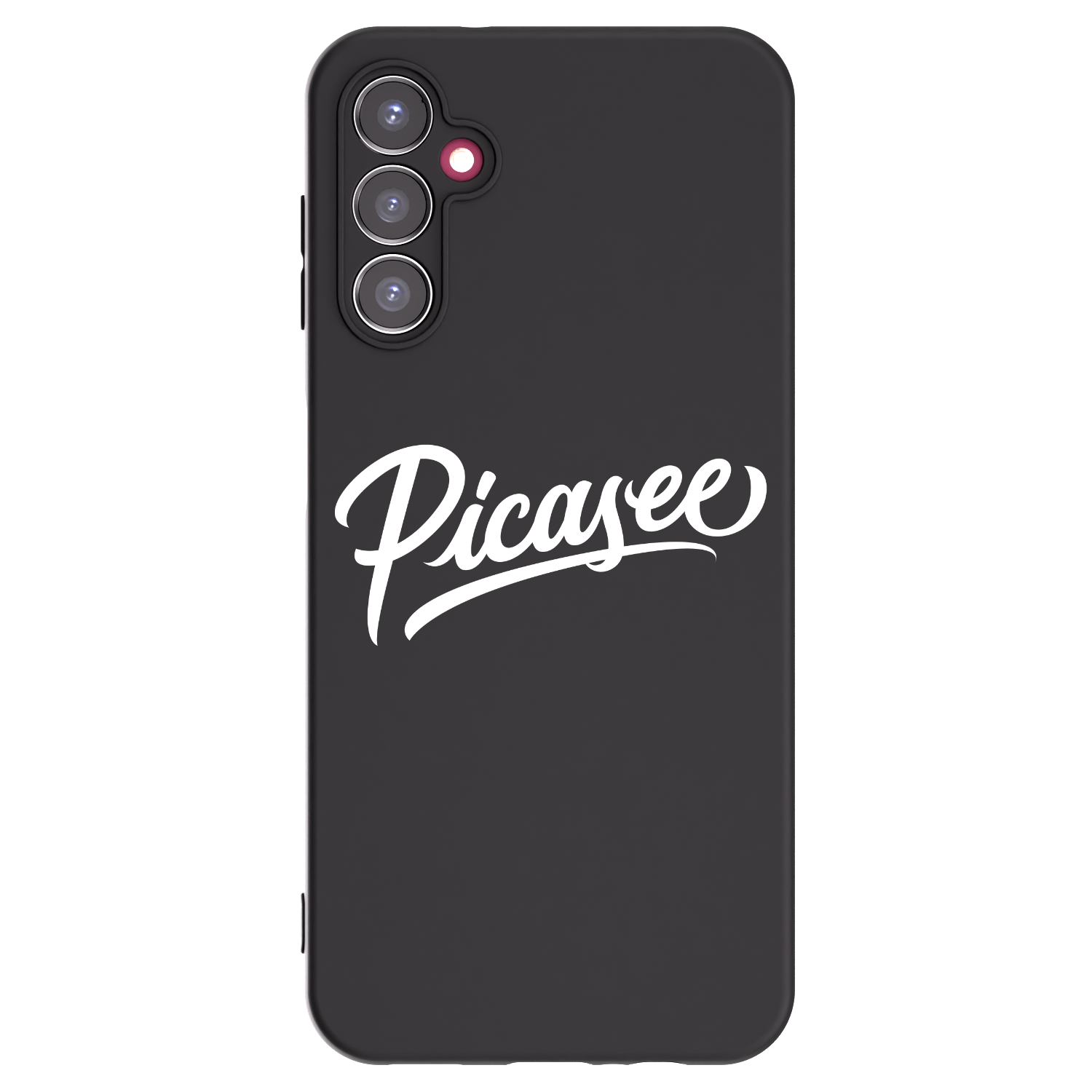 Picasee crna silikonska maskica za Samsung Galaxy A14 4G A145R - Picasee - old logo - white