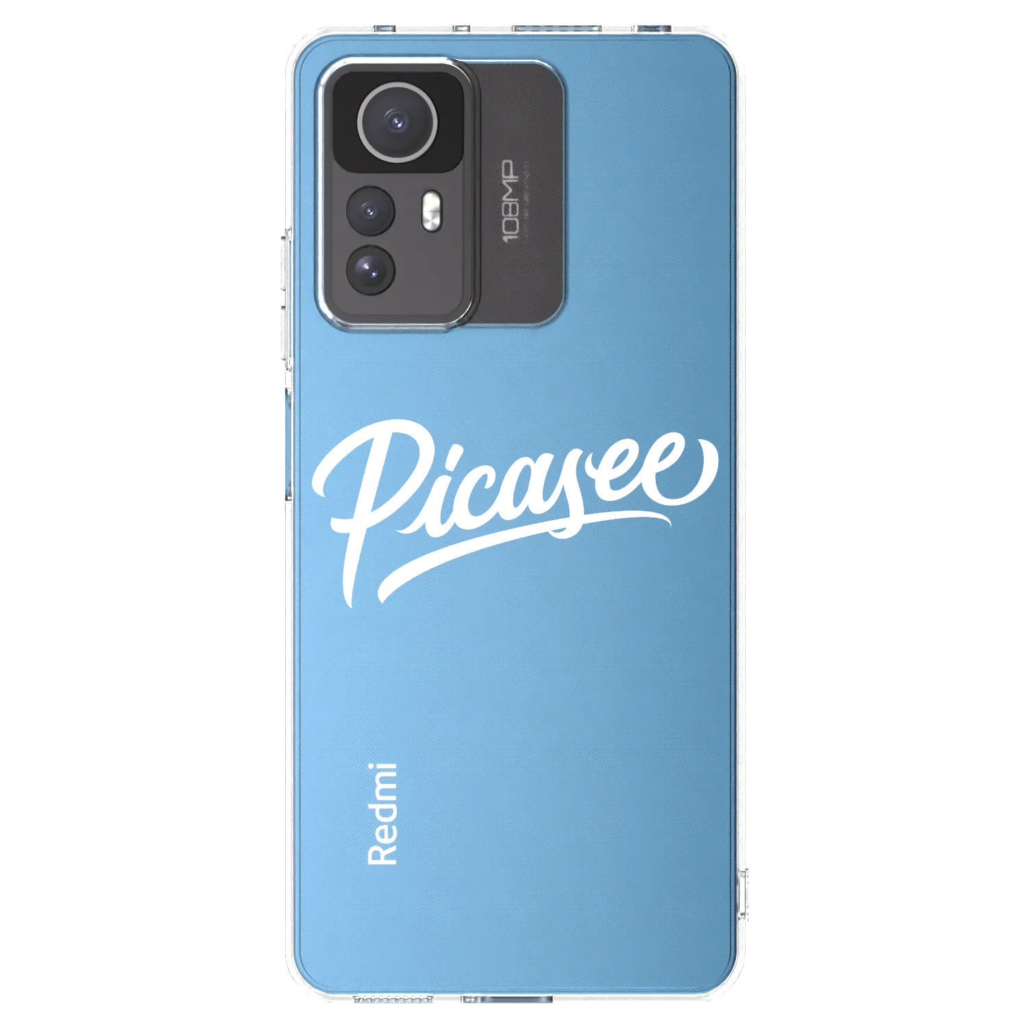 Picasee silikonska prozirna maskica za Xiaomi Redmi Note 12S - Picasee - old logo - white