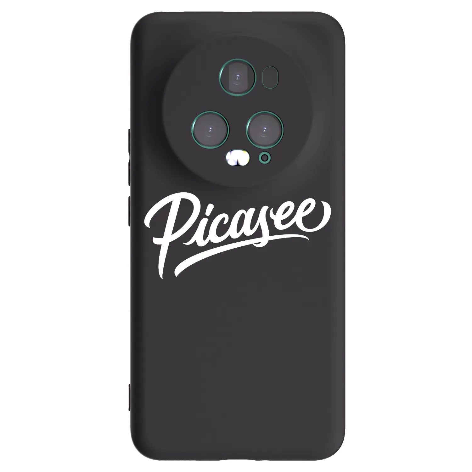 Picasee crna silikonska maskica za Honor Magic5 Pro - Picasee - old logo - white