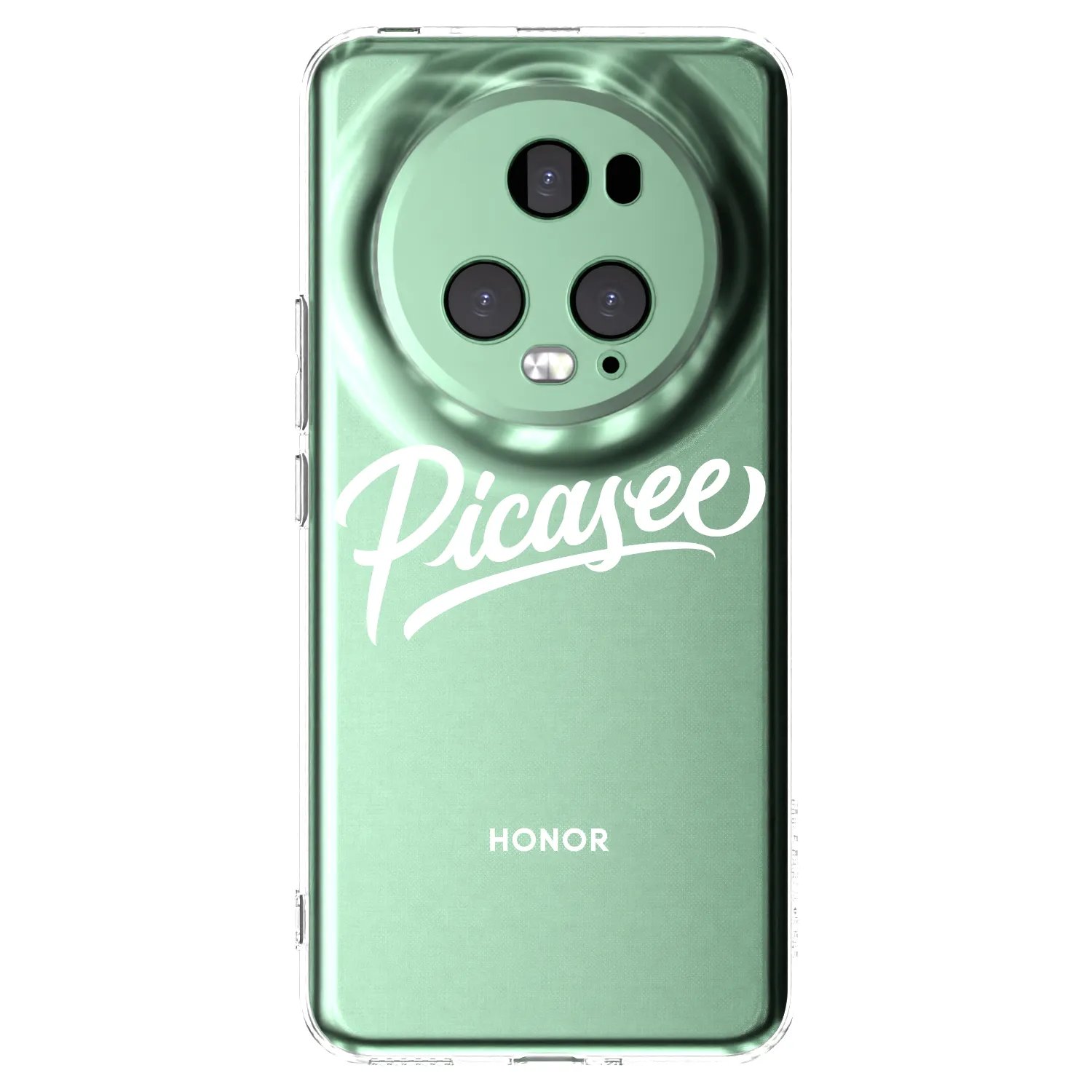 Picasee silikonska prozirna maskica za Honor Magic5 Pro - Picasee - old logo - white