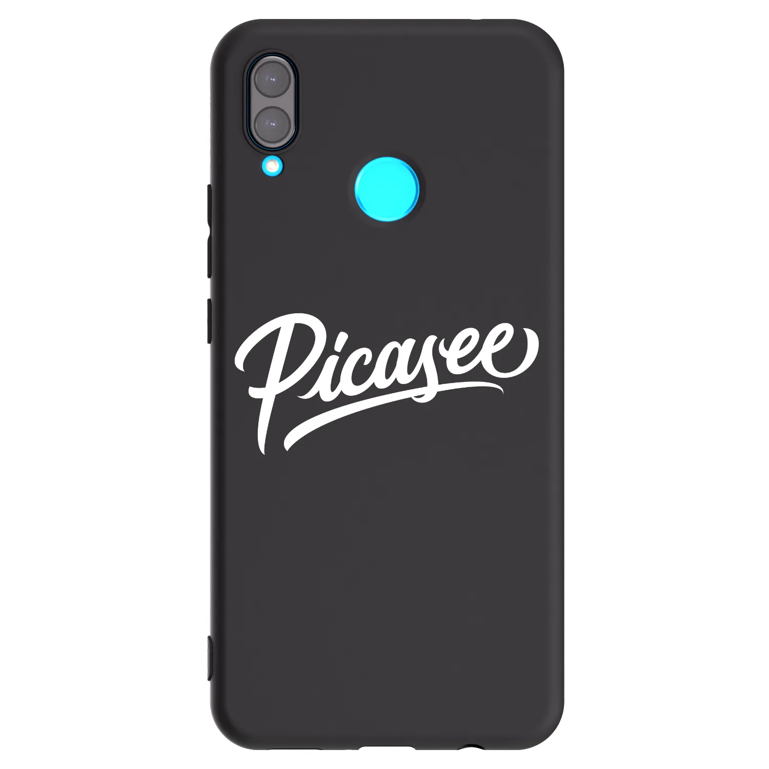 Picasee crna silikonska maskica za Huawei Nova 3 - Picasee - old logo - white