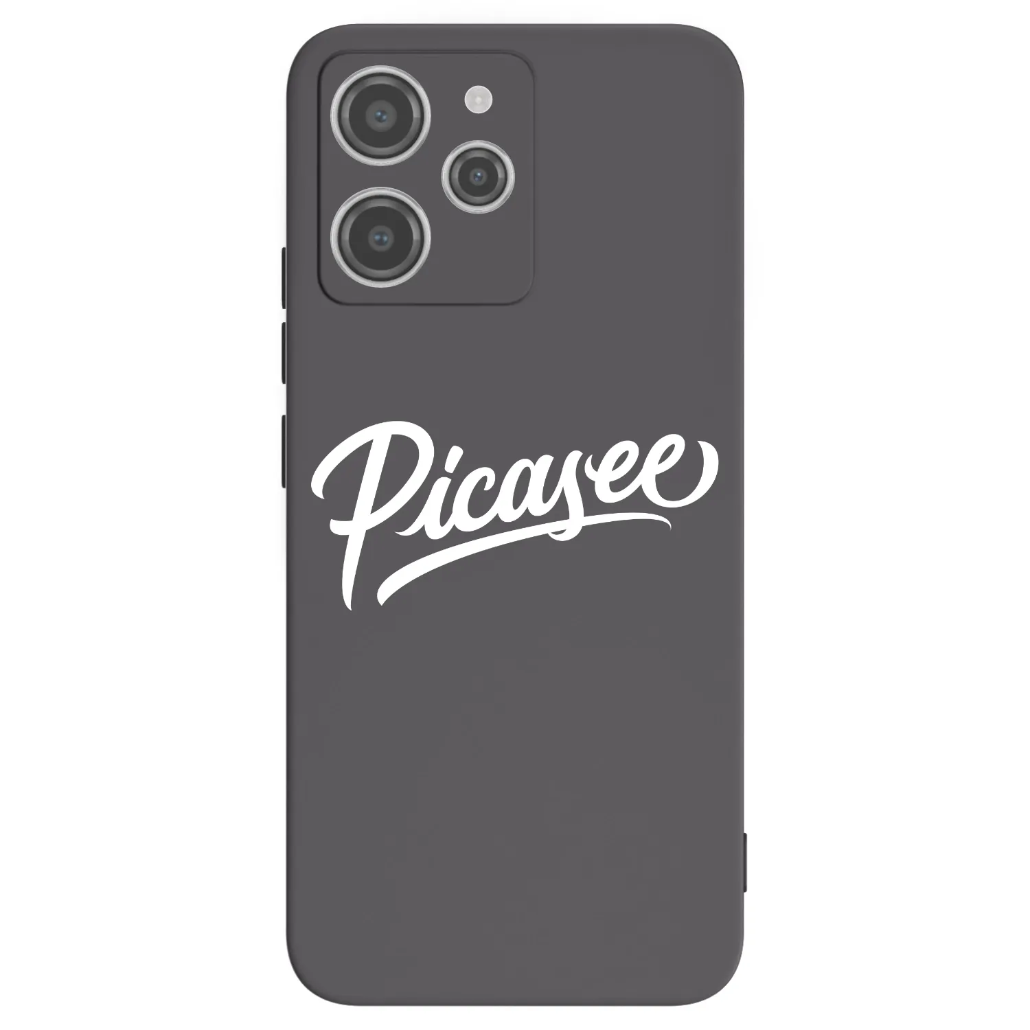 Picasee crna silikonska maskica za Xiaomi Redmi 12 4G - Picasee - old logo - white