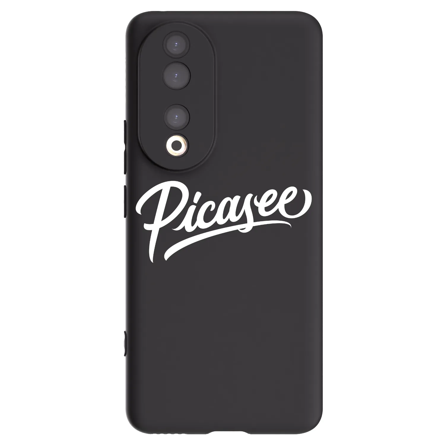Picasee crna silikonska maskica za Honor 90 5G - Picasee - old logo - white