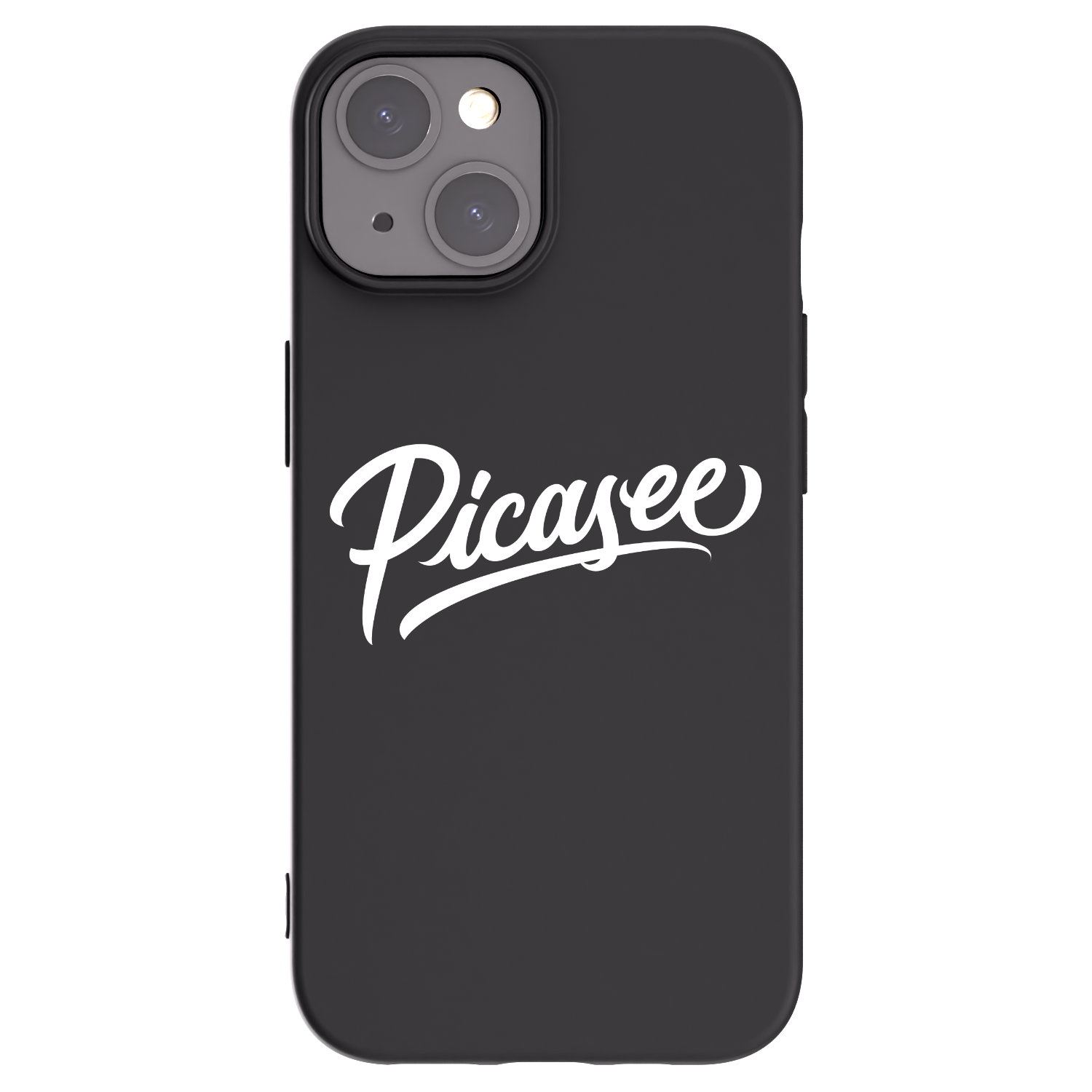 Picasee crna silikonska maskica za Apple iPhone 15 - Picasee - old logo - white