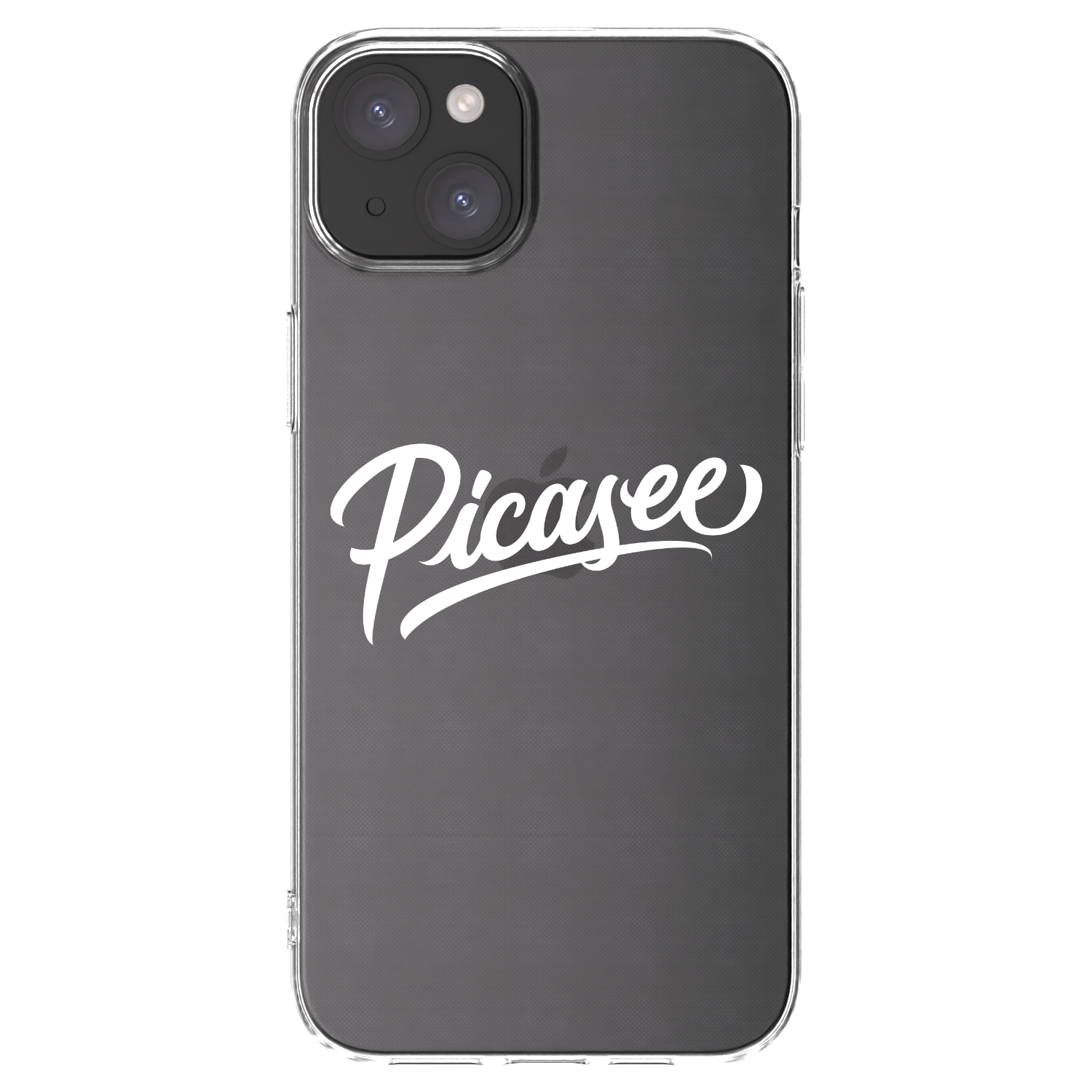 Picasee silikonska prozirna maskica za Apple iPhone 15 Plus - Picasee - old logo - white