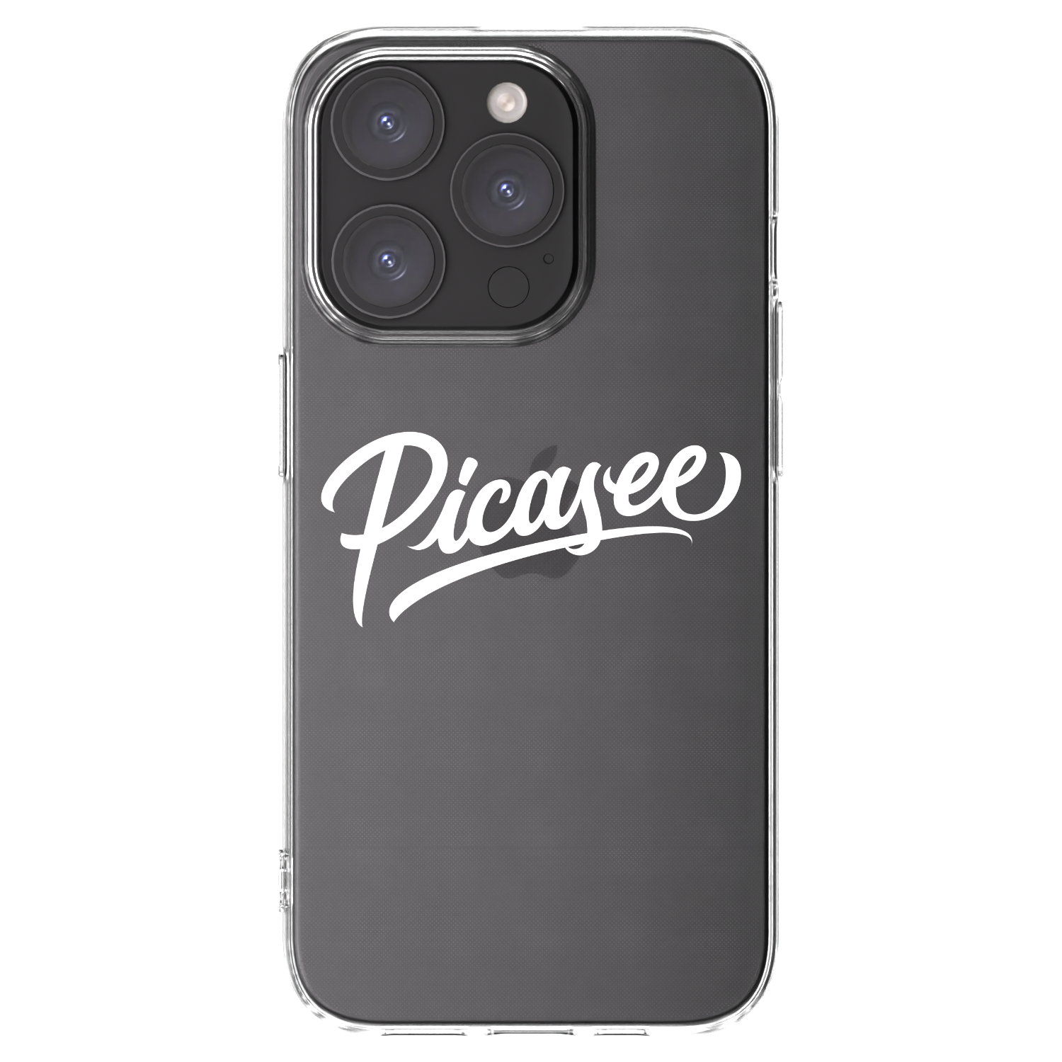 Picasee silikonska prozirna maskica za Apple iPhone 15 Pro - Picasee - old logo - white