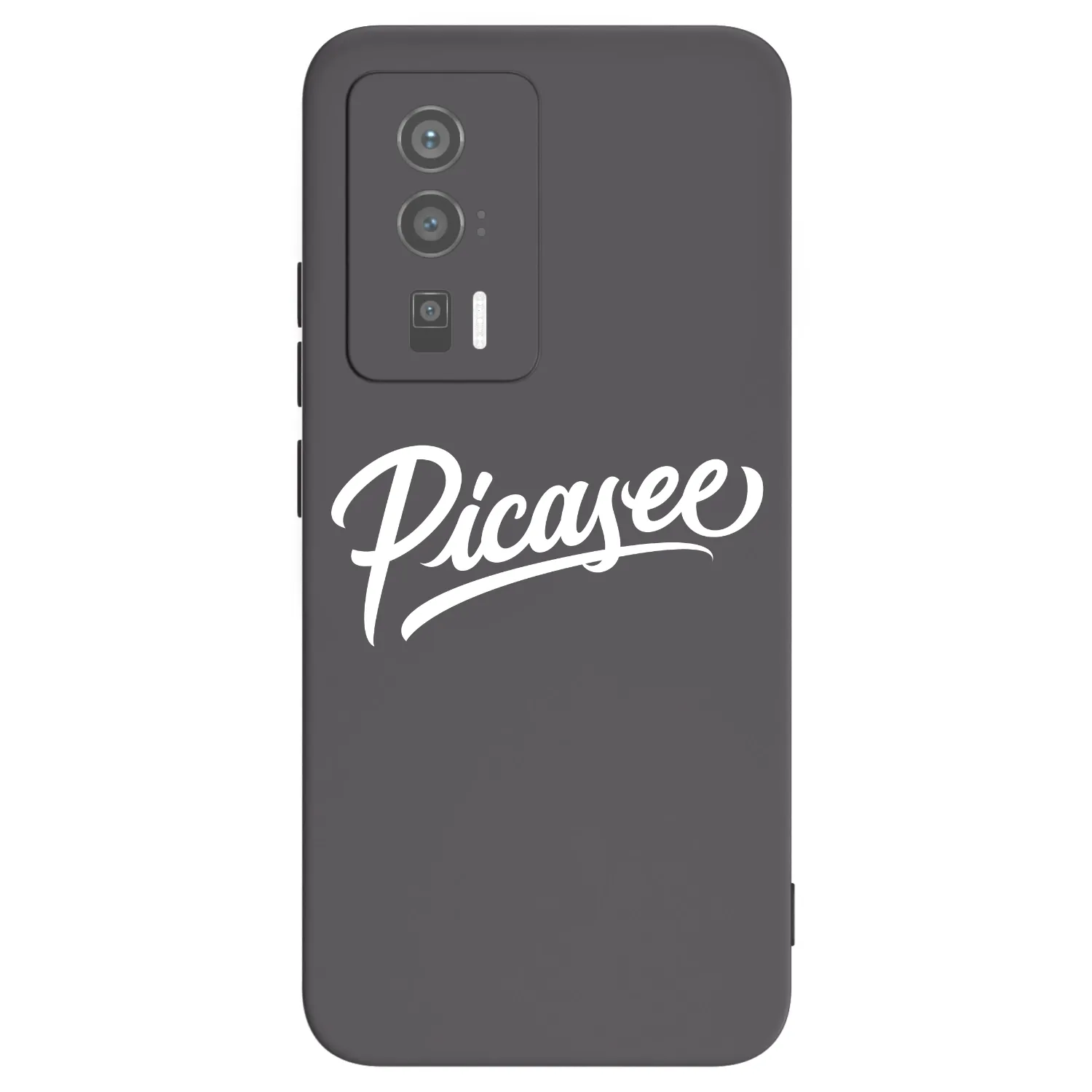 Picasee crna silikonska maskica za Xiaomi Poco F5 Pro 5G - Picasee - old logo - white