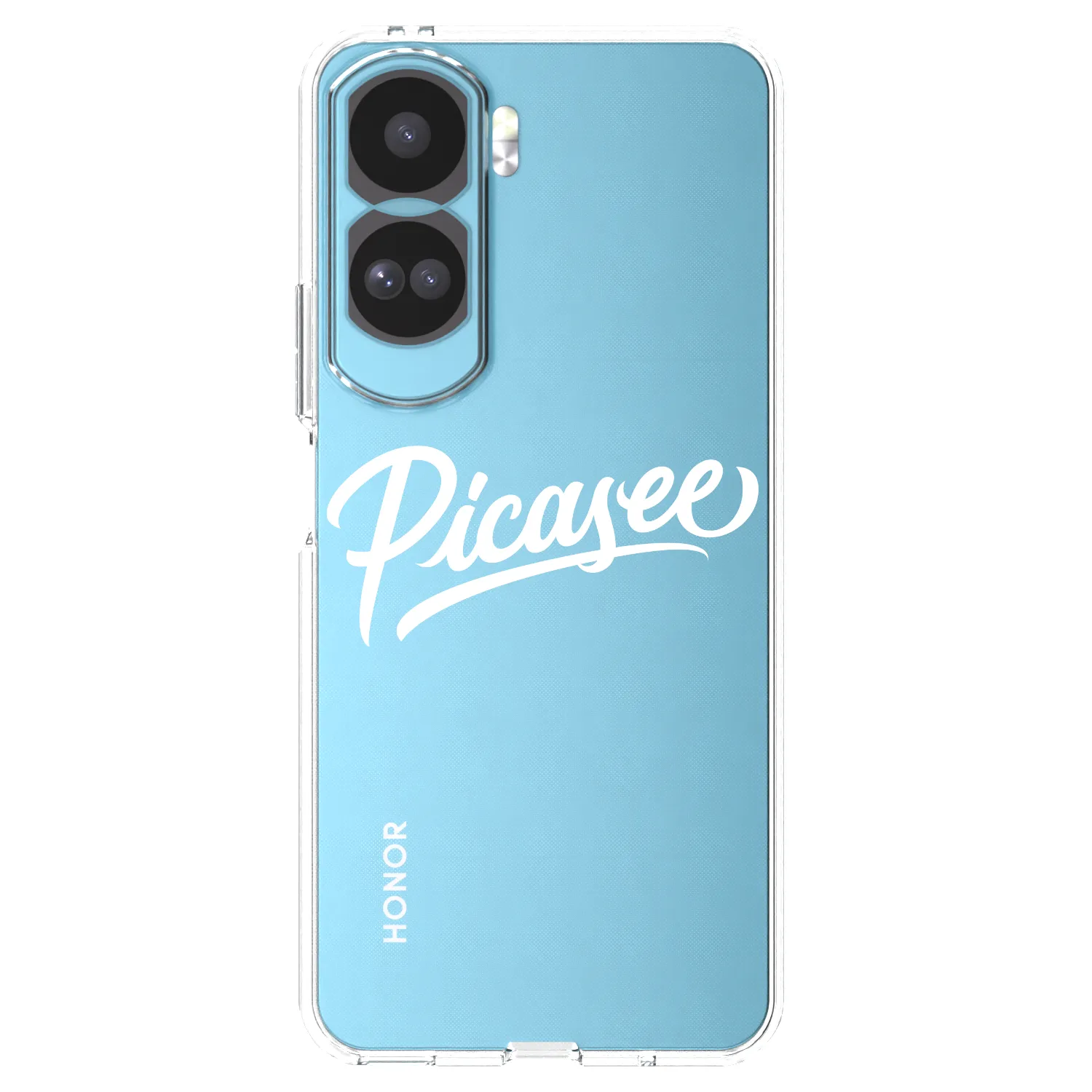 Picasee silikonska prozirna maskica za Honor 90 Lite 5G - Picasee - old logo - white