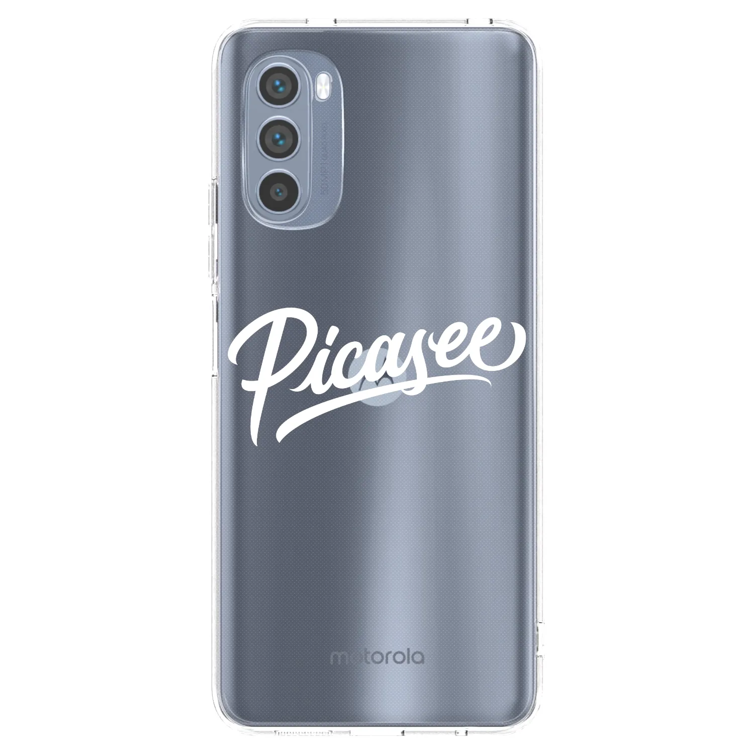 Picasee silikonska prozirna maskica za Motorola Moto G62 - Picasee - old logo - white