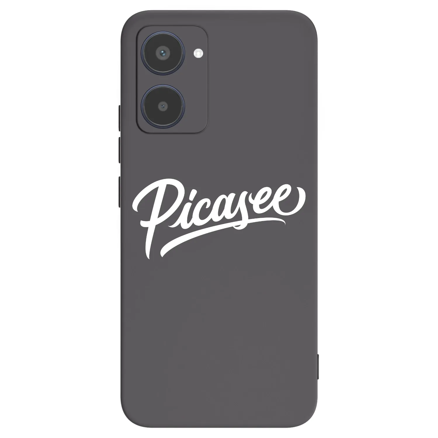 Picasee crna silikonska maskica za Realme 10 4G - Picasee - old logo - white