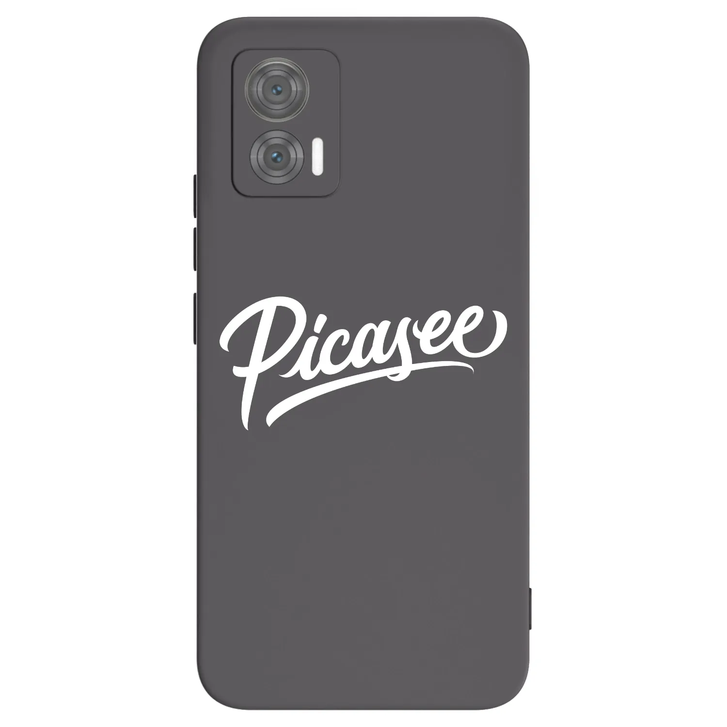 Picasee crna silikonska maskica za Motorola Edge 30 Neo - Picasee - old logo - white