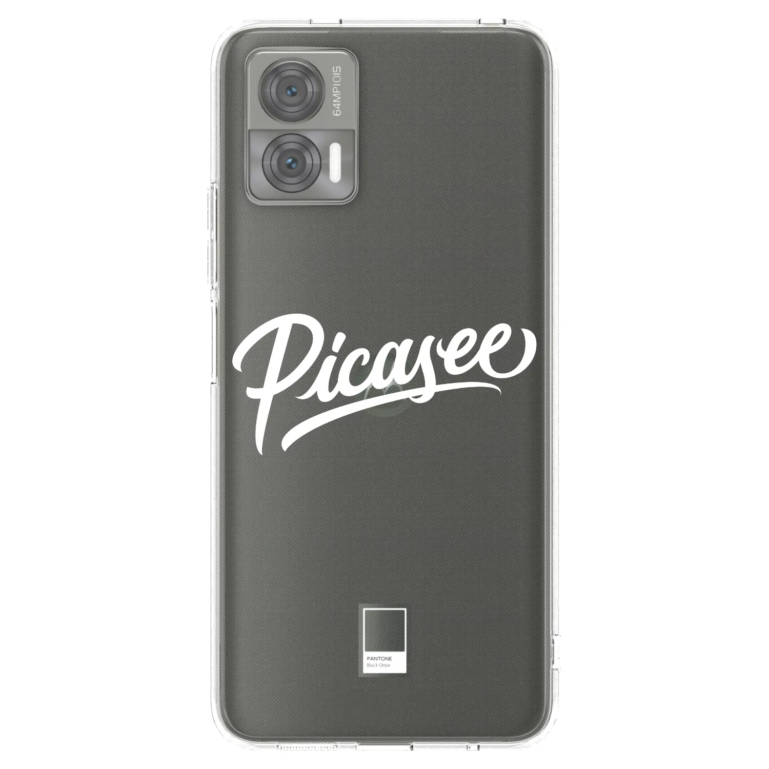 Picasee silikonska prozirna maskica za Motorola Edge 30 Neo - Picasee - old logo - white