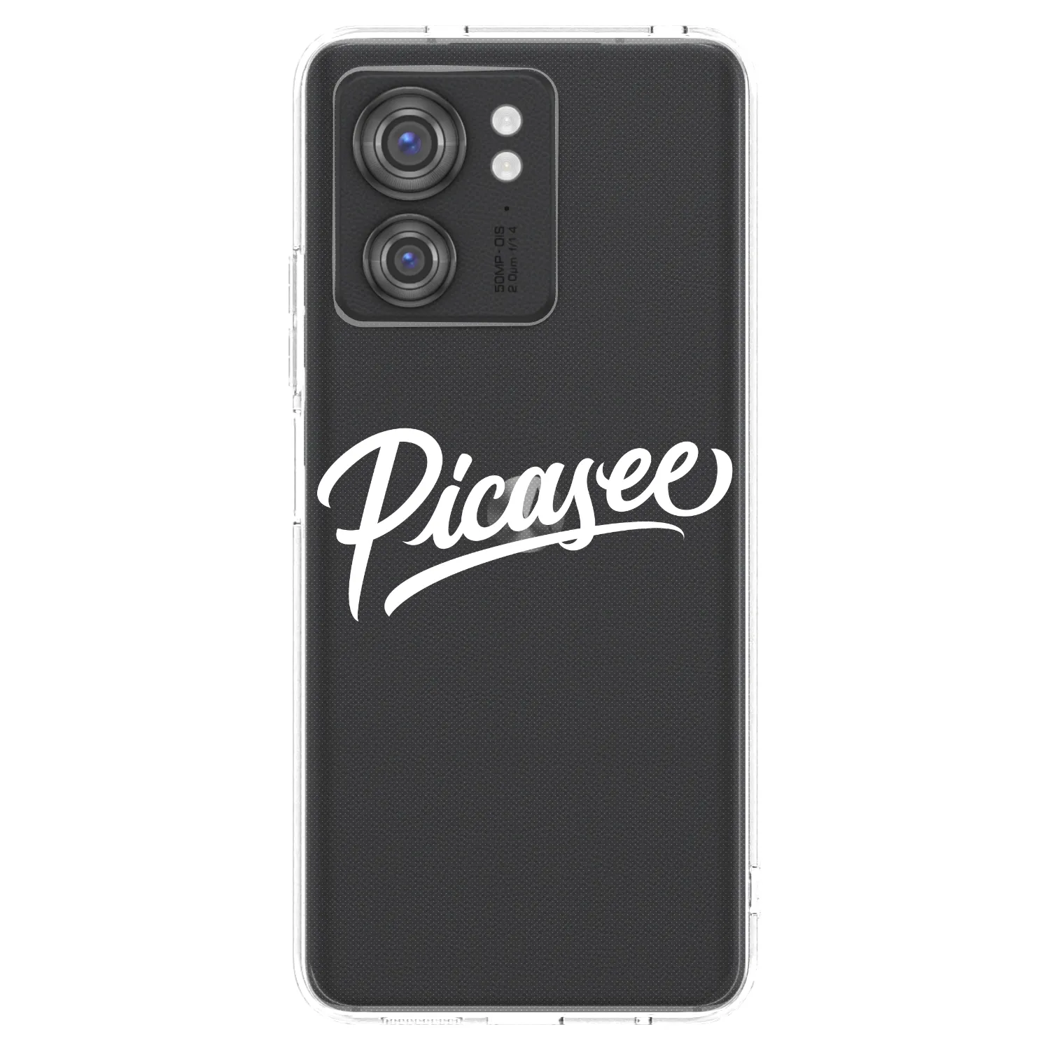 Picasee silikonska prozirna maskica za Motorola Edge 40 - Picasee - old logo - white