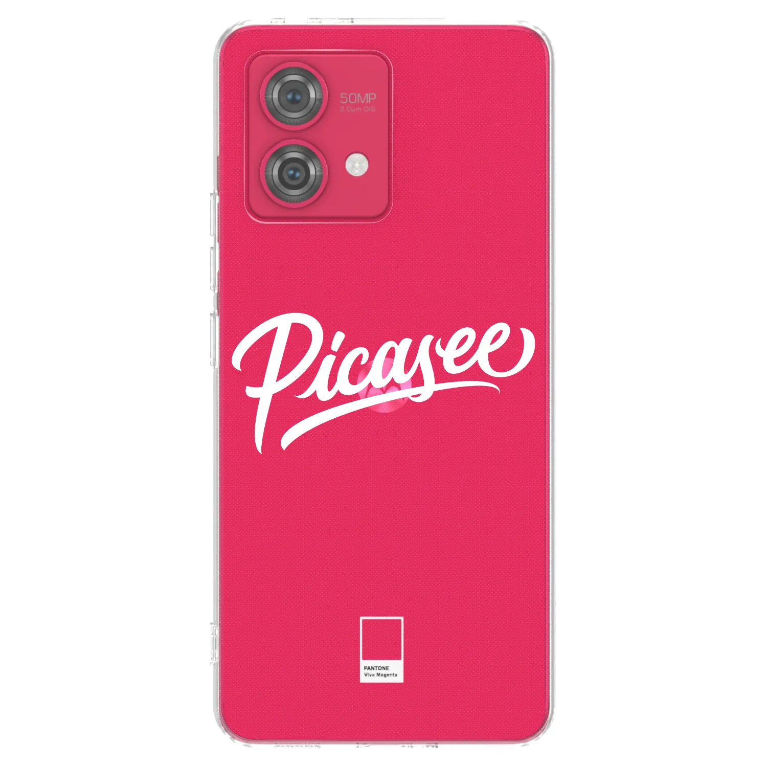 Picasee silikonska prozirna maskica za Motorola Moto G84 5G - Picasee - old logo - white