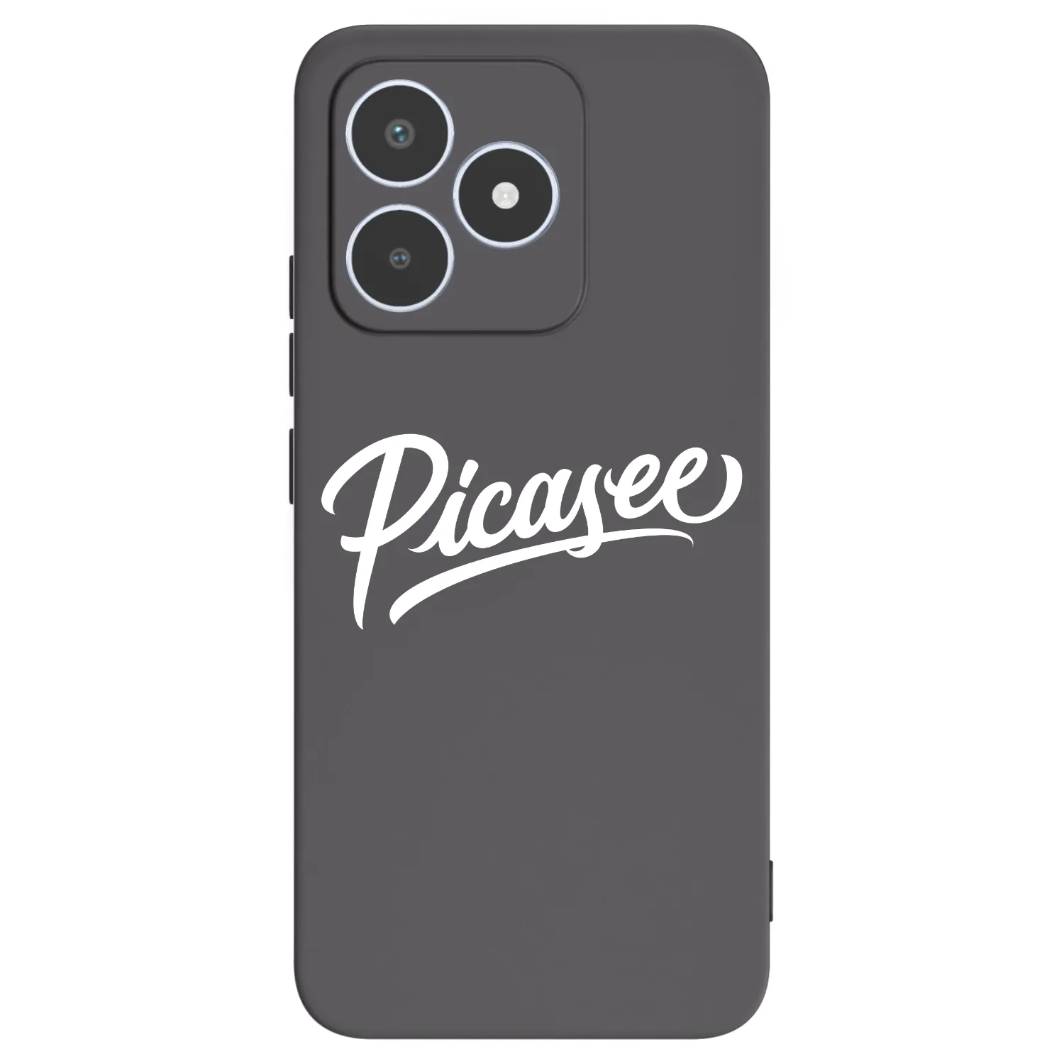 Picasee crna silikonska maskica za Realme C53 - Picasee - old logo - white
