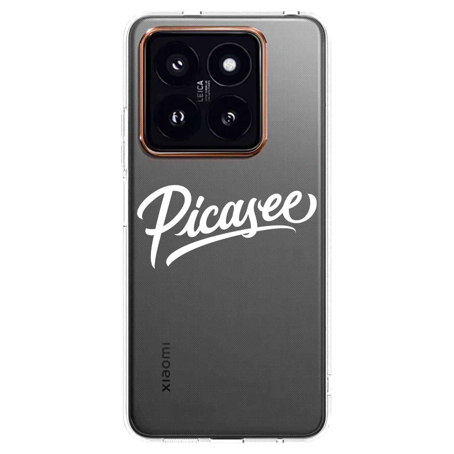 Picasee silikonska prozirna maskica za Xiaomi 14 Pro - Picasee - old logo - white