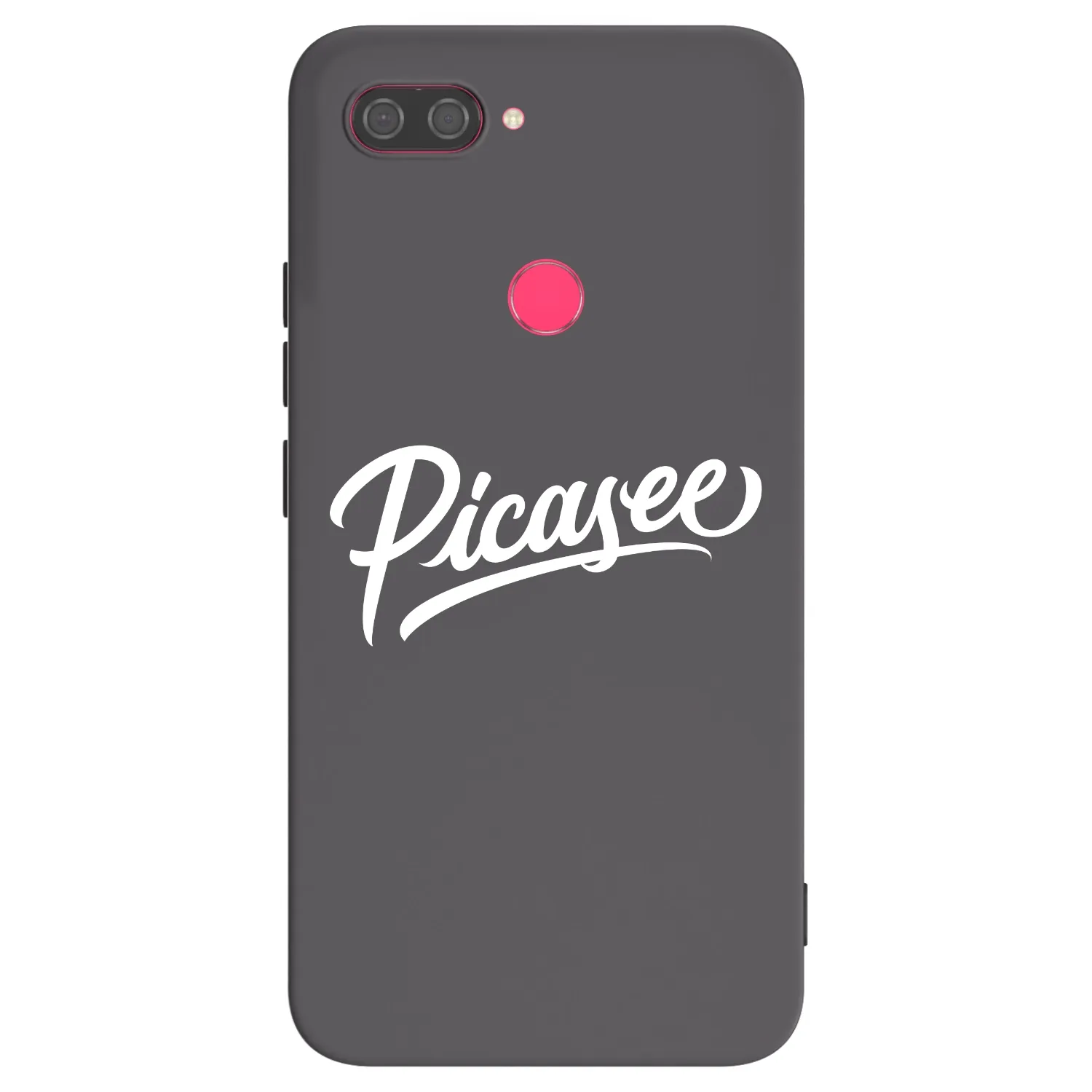 Picasee crna silikonska maskica za Xiaomi Mi 8 Lite - Picasee - old logo - white