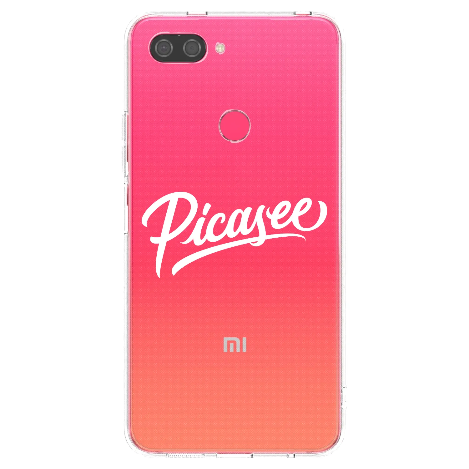 Picasee silikonska prozirna maskica za Xiaomi Mi 8 Lite - Picasee - old logo - white